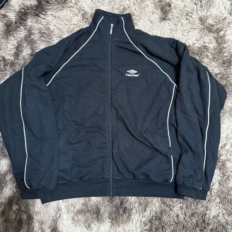 Balenciaga Balenciaga 3 B Sports Tracks uit Open Line Zip Jacket Chai Size US XL / EU 56 / 4 - 1 Thumbnail