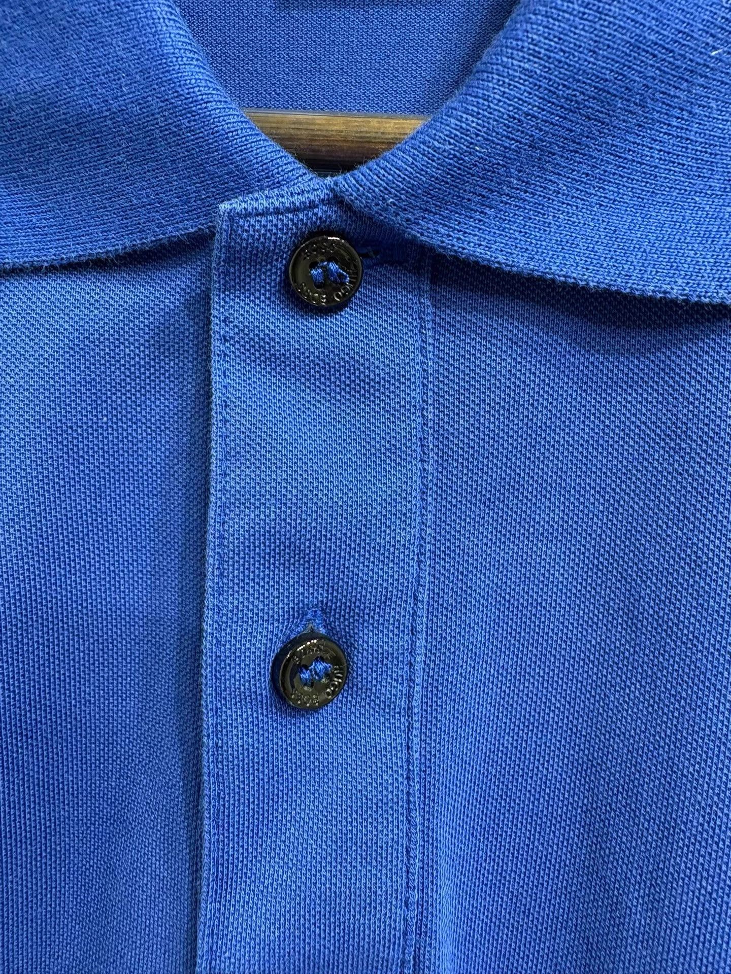 Hugo Boss HUGO BOSS Men's Blue Short Sleeve Polo Shirt K29 Size US L / EU 52-54 / 3 - 3 Thumbnail