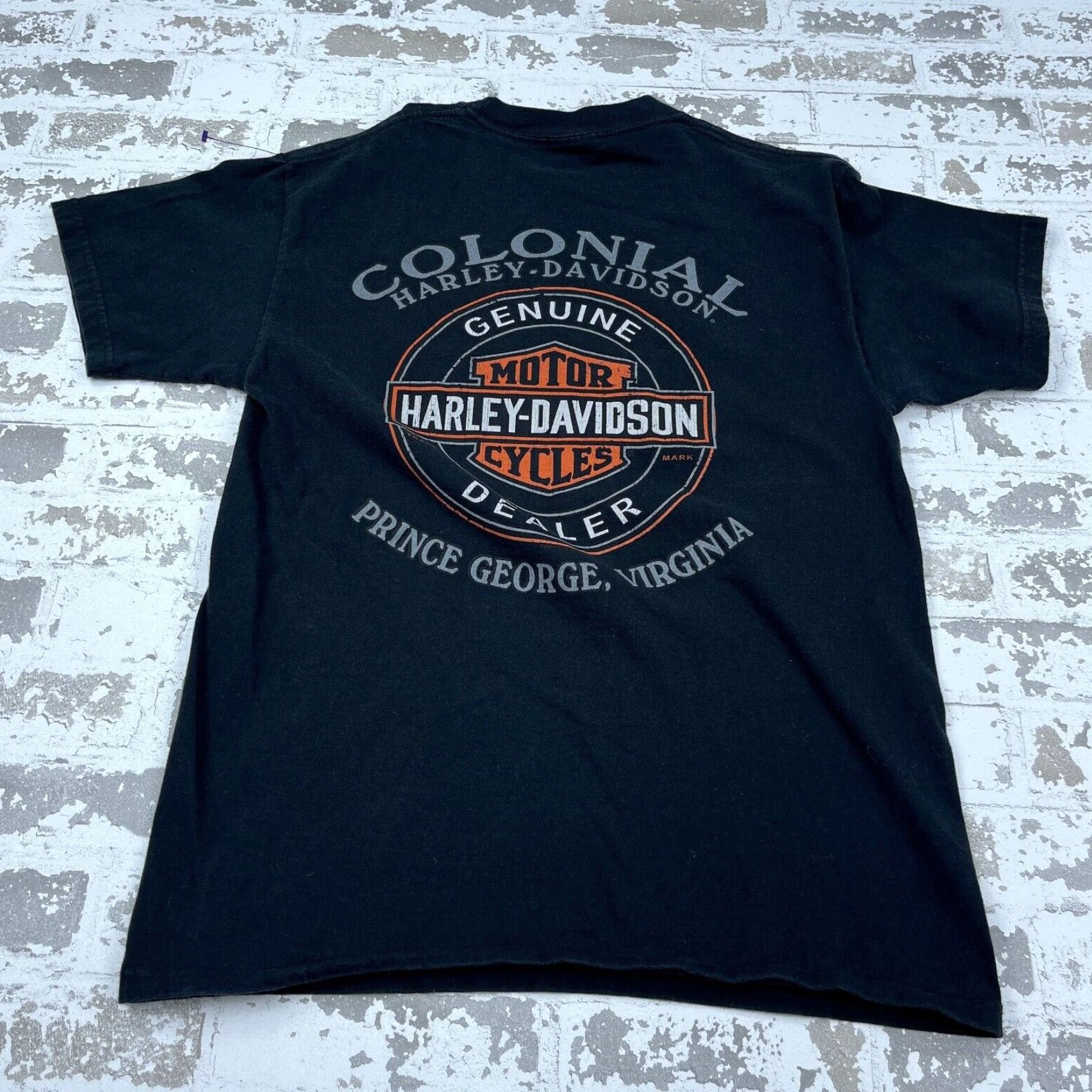 Harley Davidson Vintage Harley-Davidson T-Shirt Men Medium Black 80s Biker Logo Graphic Casual Size US M / EU 48-50 / 2 - 5 Thumbnail