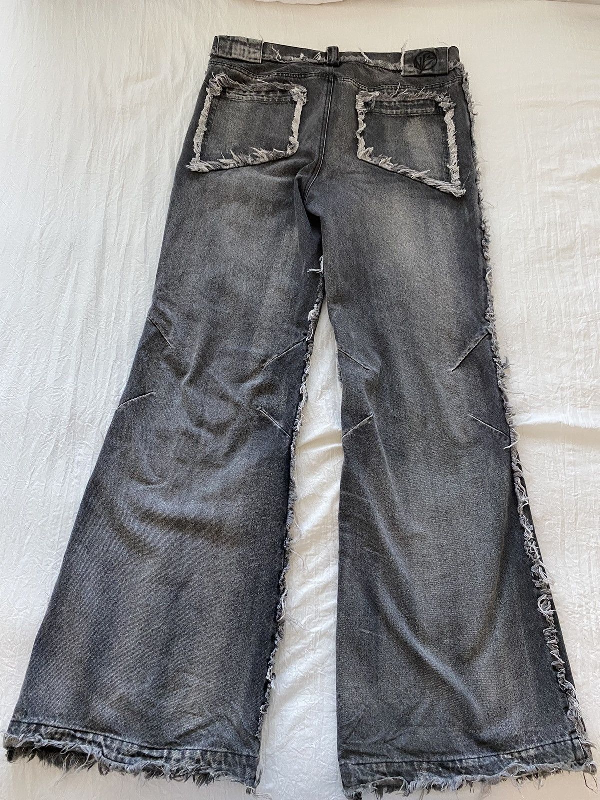 No Faith Studios No Faith Studios flared distressed denim Size US 36 / EU 52 - 2 Thumbnail