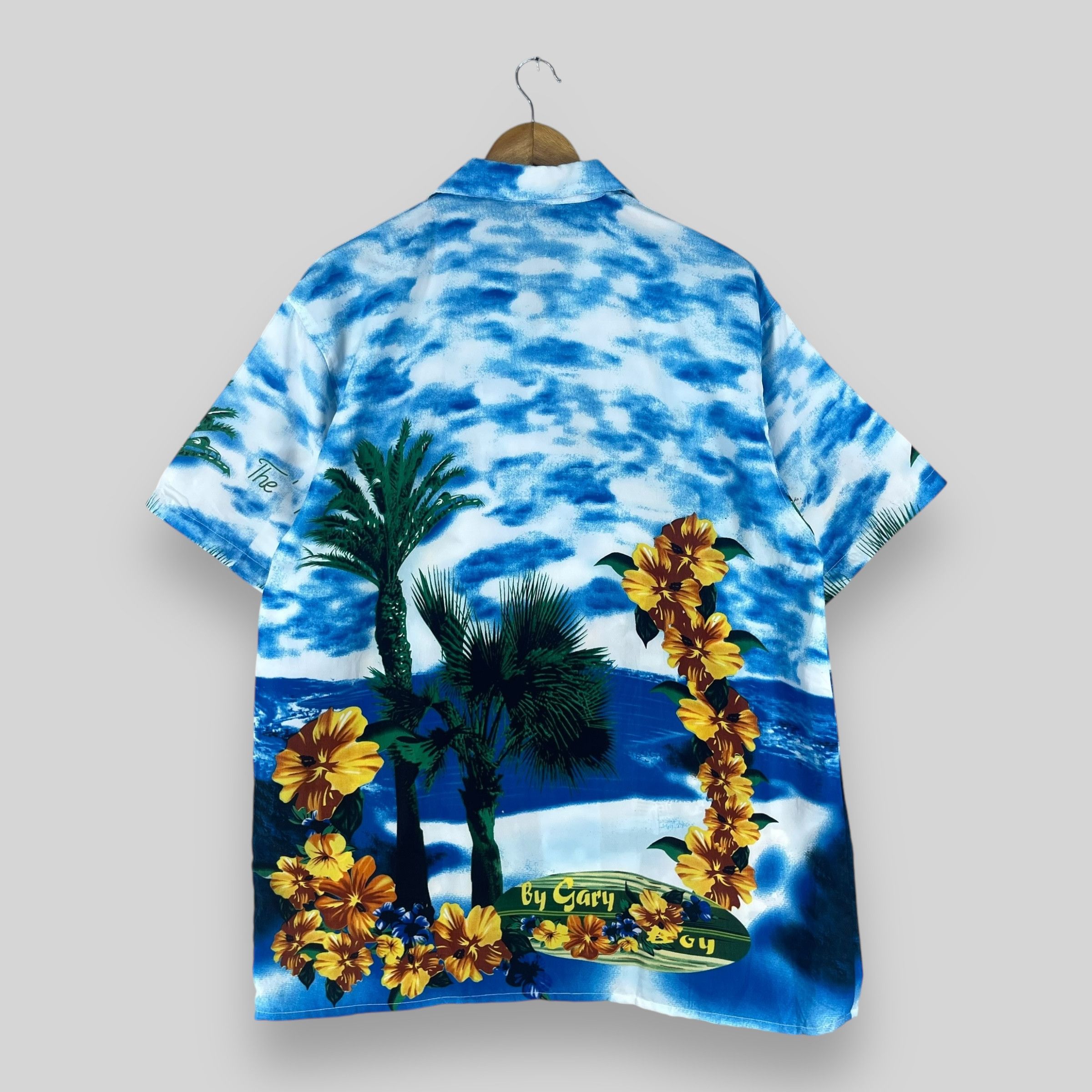 Vintage Vintage Hawaiian Classic Car Malibu Beach Button Up Shirt Size US L / EU 52-54 / 3 - 6 Thumbnail