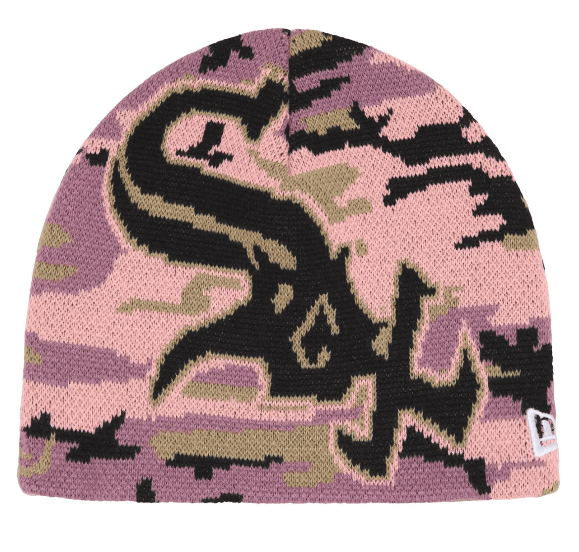 Supreme Supreme Chicago White Sox New Era Beanie Pink Camo Size ONE SIZE - 2 Thumbnail