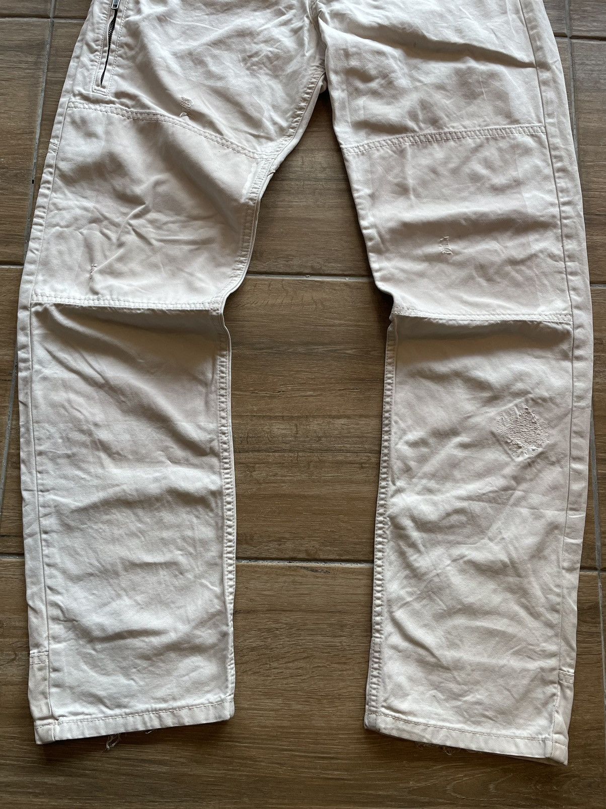 Diesel Diese OffWhite Reconstructed Pant Size US 31 - 11 Thumbnail