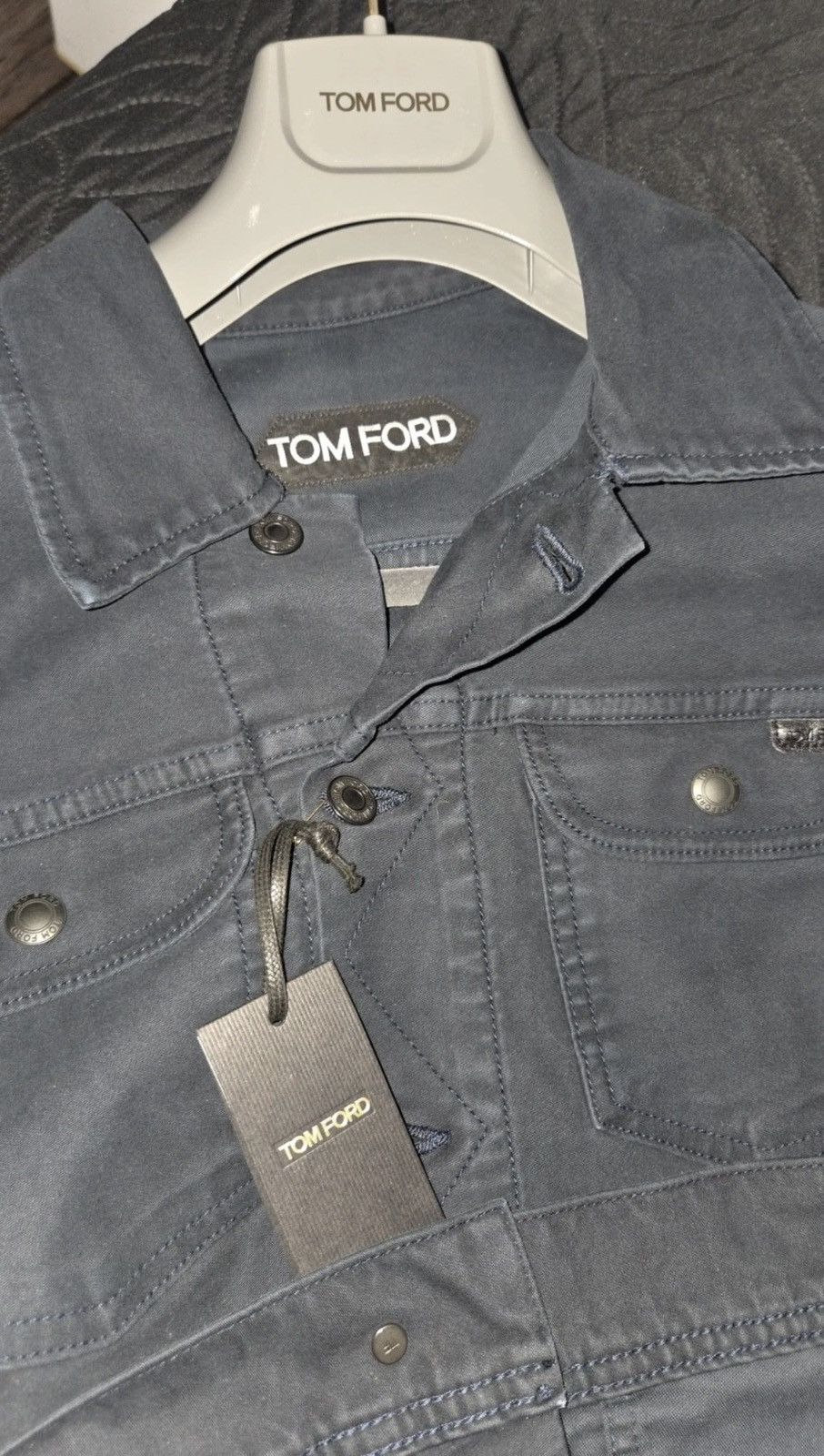 Tom Ford Tom Ford Moleskin Jacket Navy Blue Medium Size US M / EU 48-50 / 2 - 3 Thumbnail