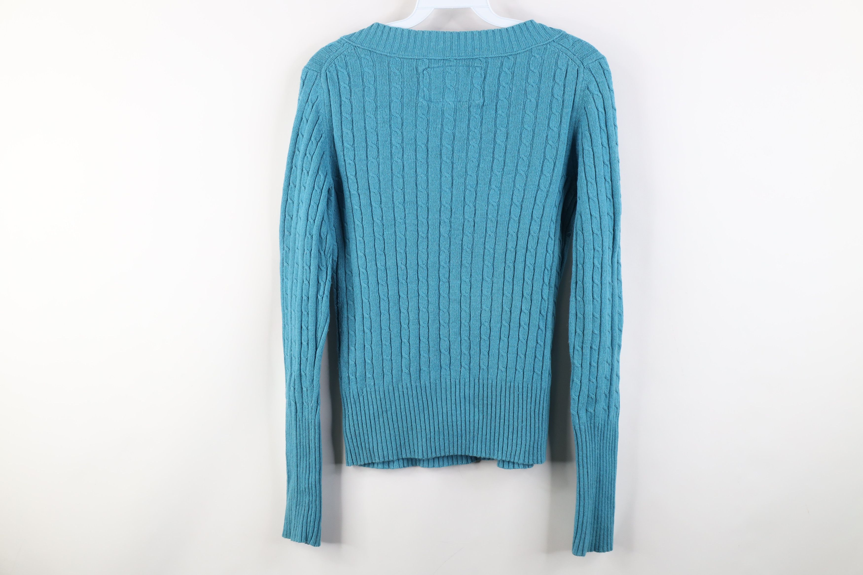 American Eagle Outfitters Vintage 90s Y2K American Eagle Angora Wool Cable Sweater Size M / US 6-8 / IT 42-44 - 9 Thumbnail