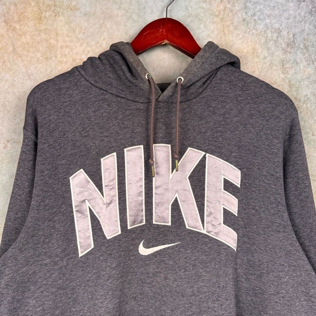 Nike Y2K Nike Logo Hoodie Sweatshirt Sz L Gray Spell Out Swoosh Size US L / EU 52-54 / 3 - 4 Thumbnail