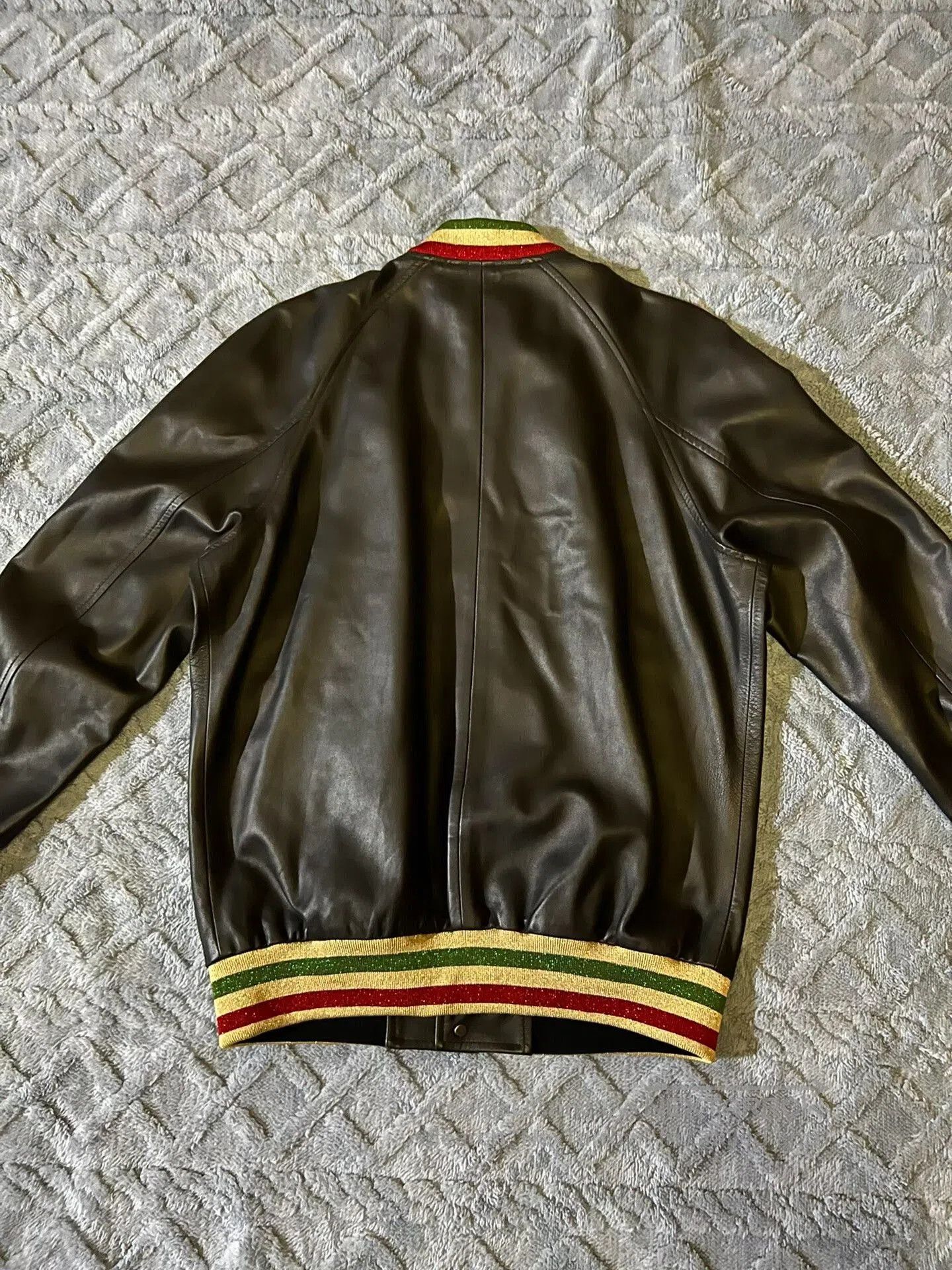 Palm Angels palm angels leather bomber jacket. Size US L / EU 52-54 / 3 - 4 Thumbnail