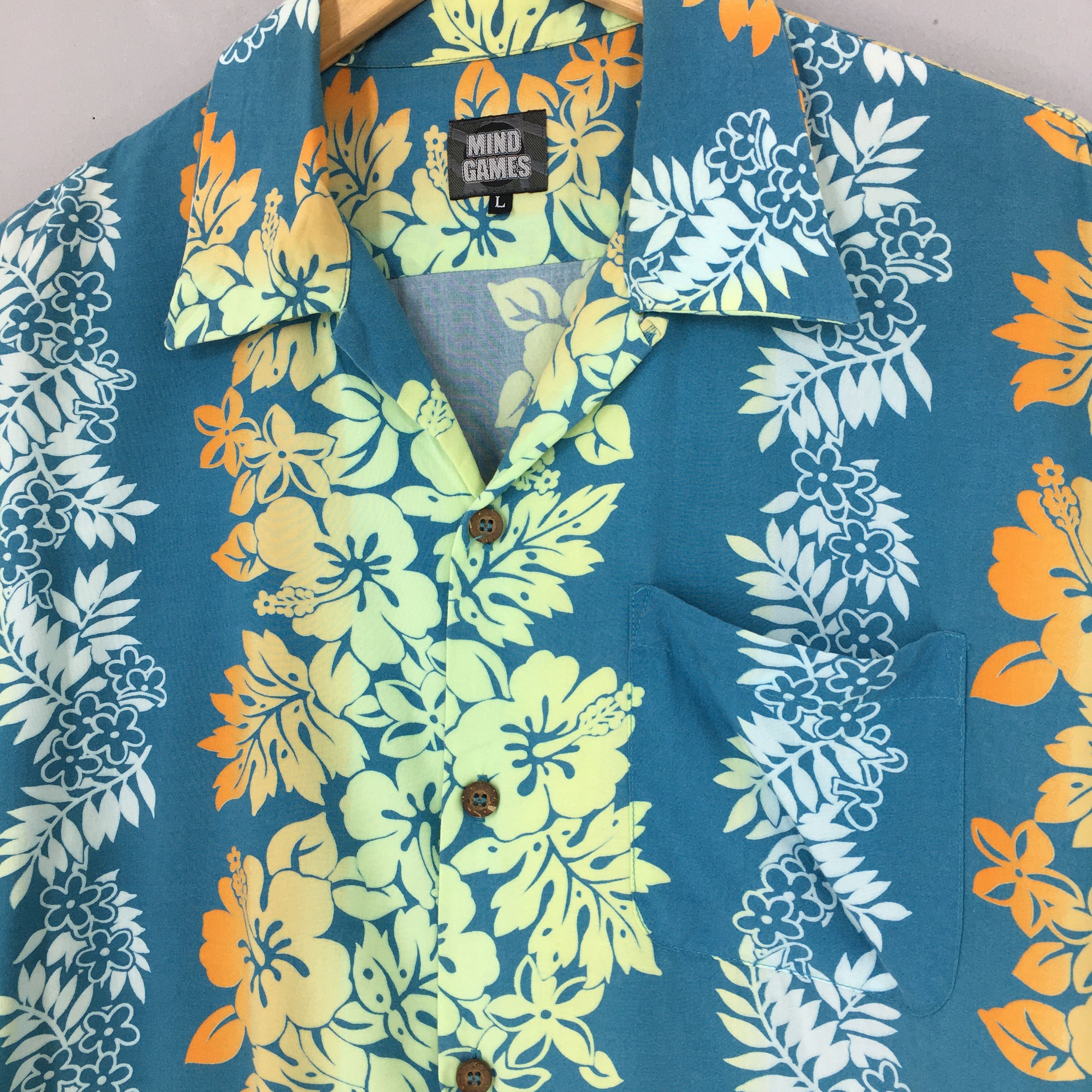 Vintage Vintage Hawaiian Hibiscus Flower Tropical Hawaii Shirt Size US M / EU 48-50 / 2 - 4 Thumbnail