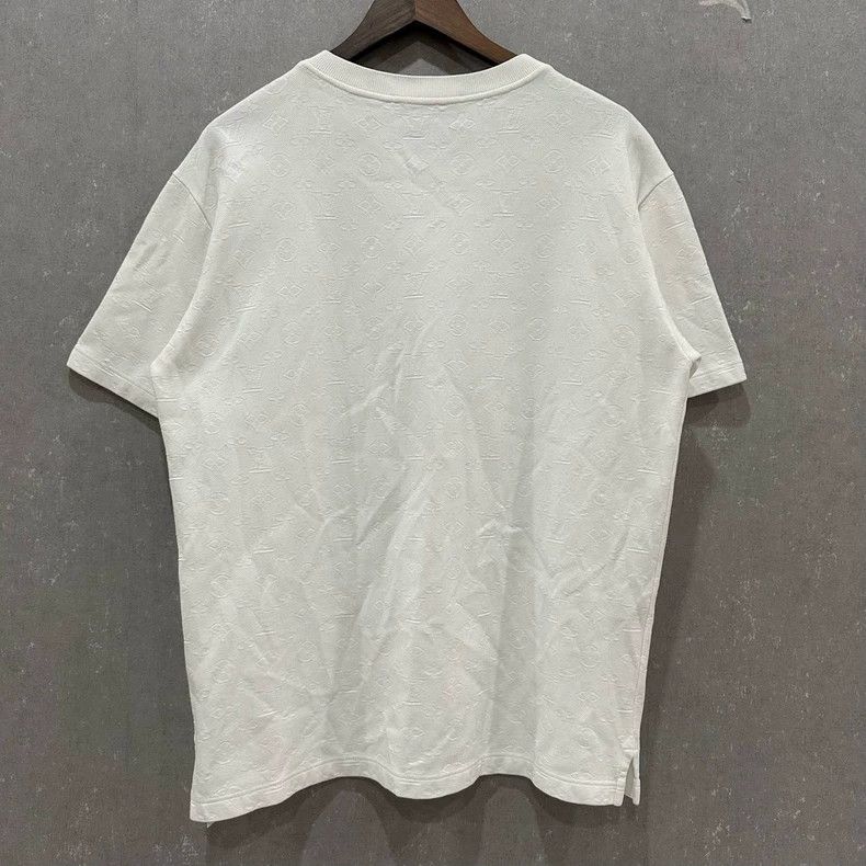 Louis Vuitton Louis Vuitton White 3D presbyopic full print short sleeve Size US L / EU 52-54 / 3 - 2 Thumbnail
