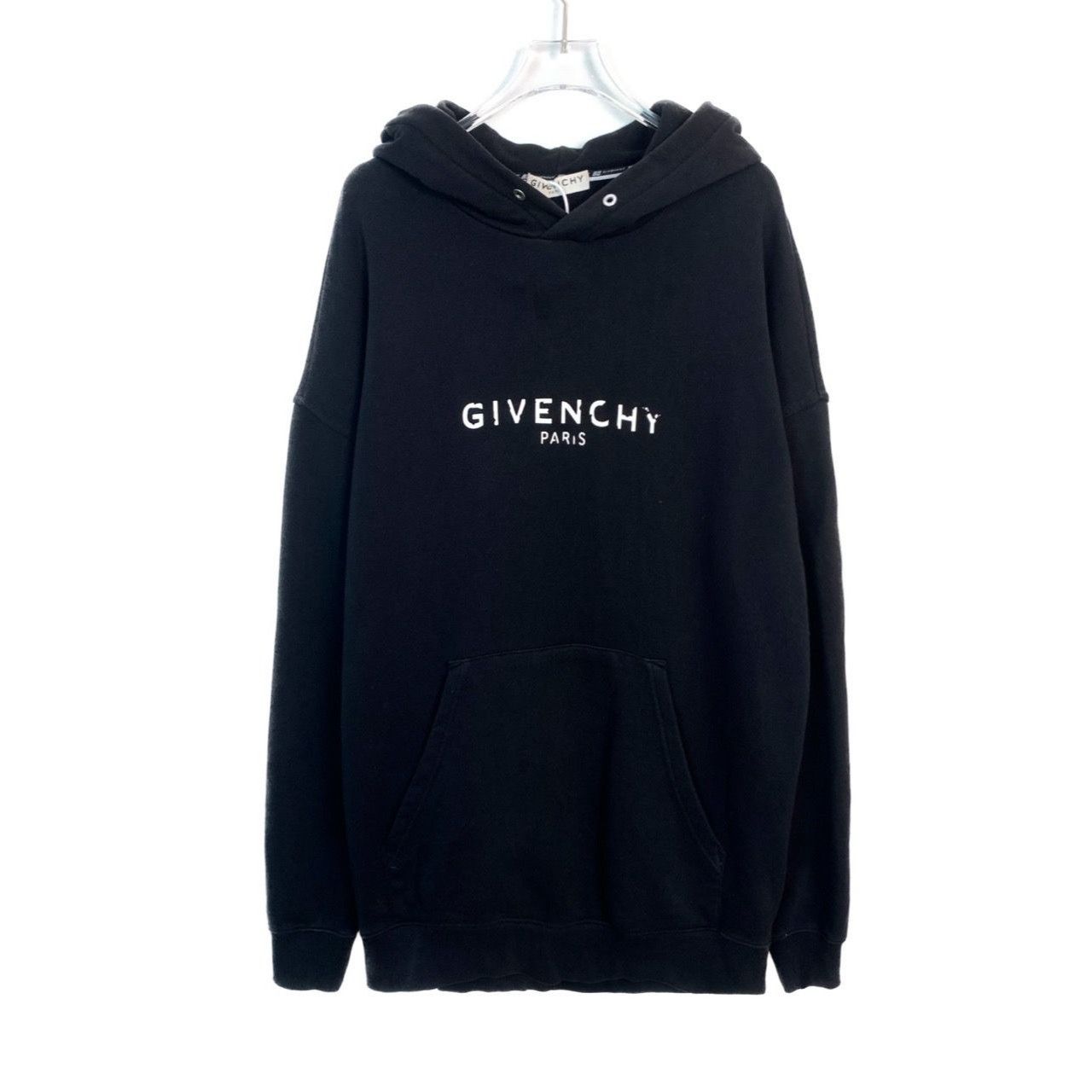 Givenchy Givenchy Black Hooded Long-Sleeve Sweatshirt M 100% Cotton Size US M / EU 48-50 / 2 - 1 Thumbnail