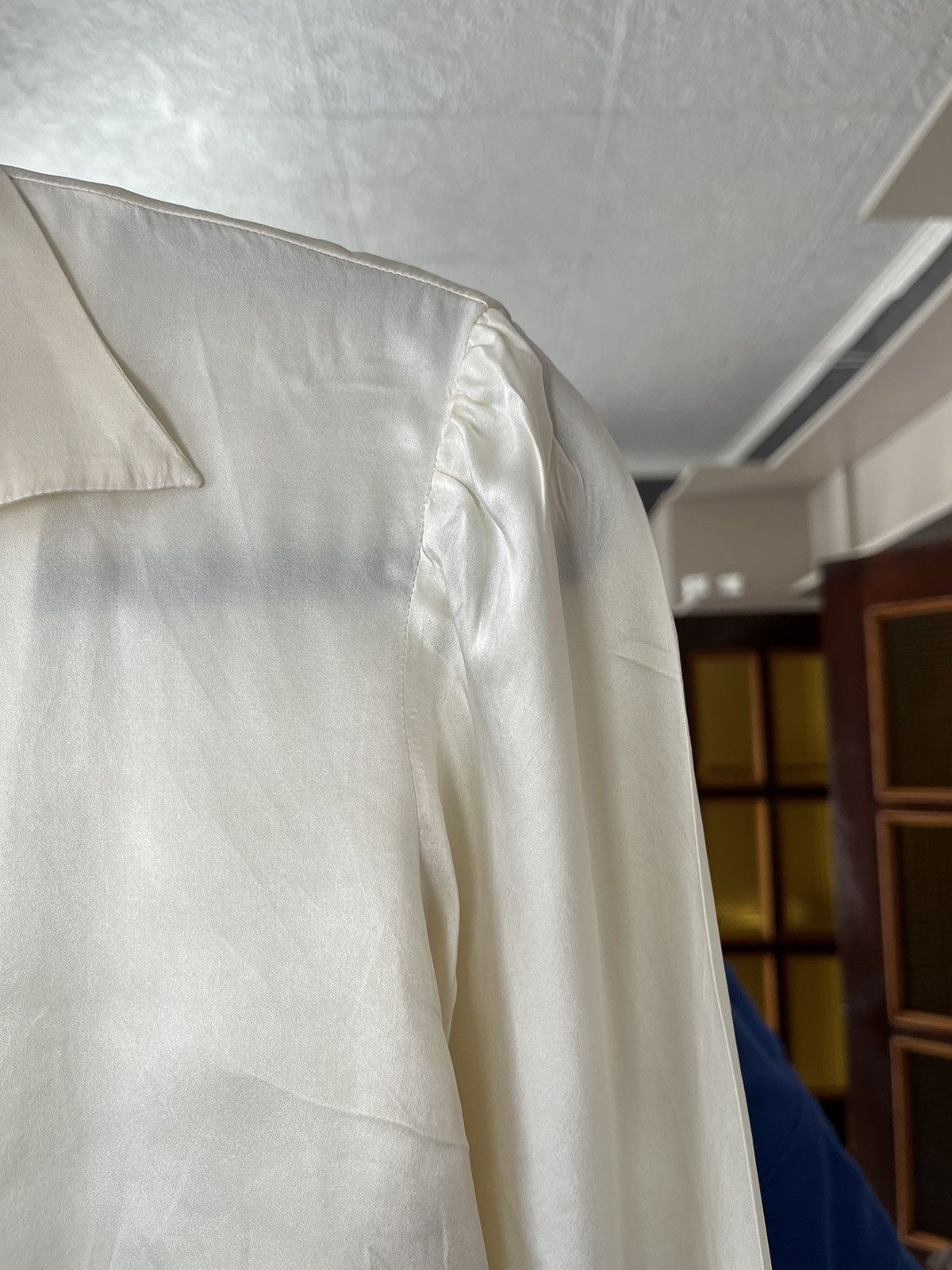 agnes b. Agnes B. Paris Silk Shirt Button Long Sleeve Size M / US 6-8 / IT 42-44 - 5 Thumbnail