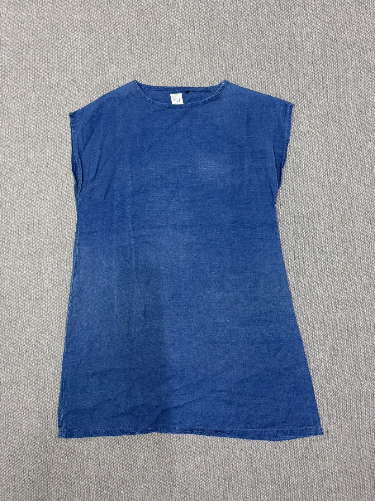 Orslow Modern Indigo Sleeveless Tunic Dress in Blue, Women's — image 3 of 6