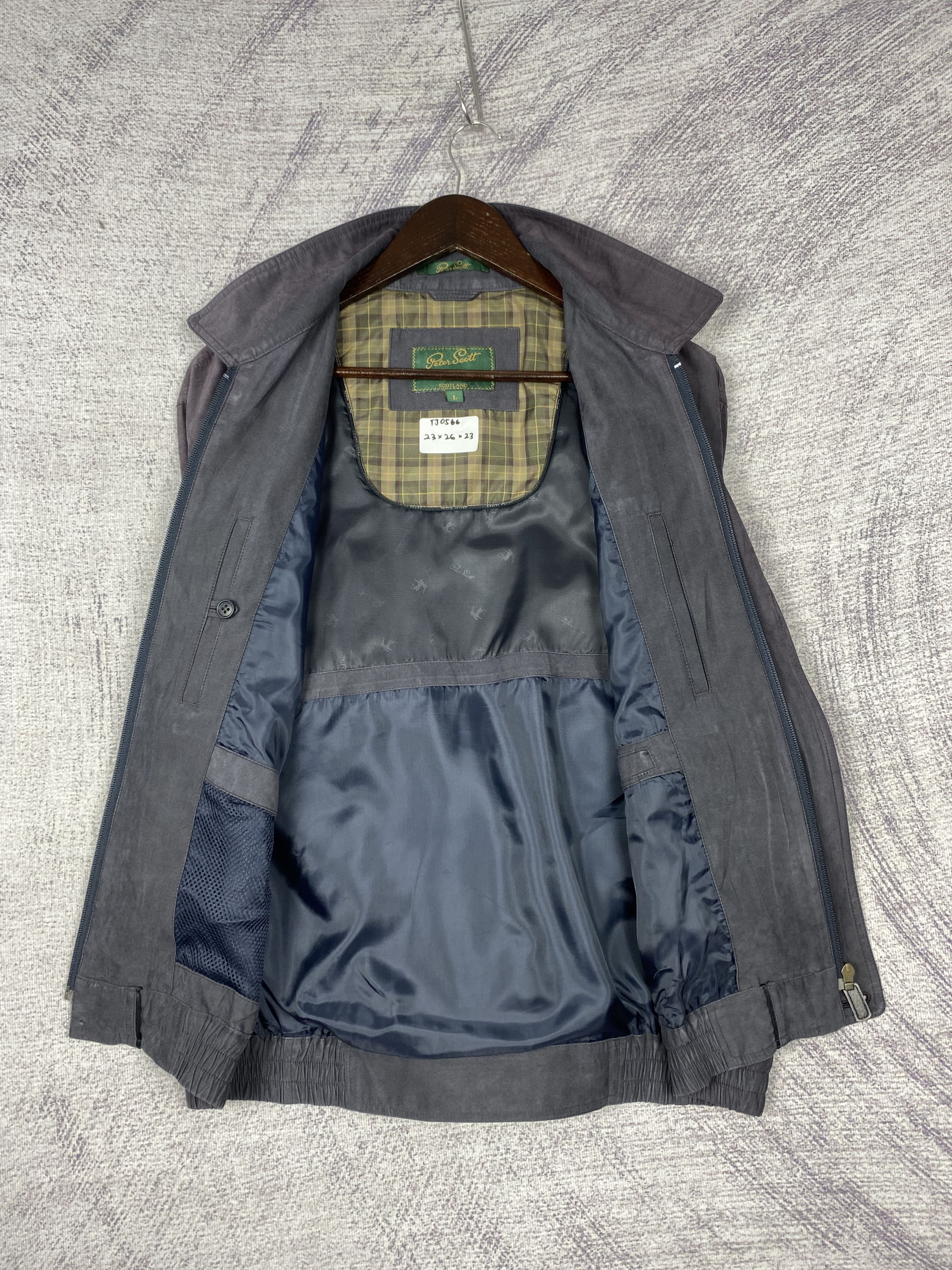Japanese Brand Vintage Peter Scott Plain Canvas Zip Up Jacket Size US L / EU 52-54 / 3 - 8 Thumbnail