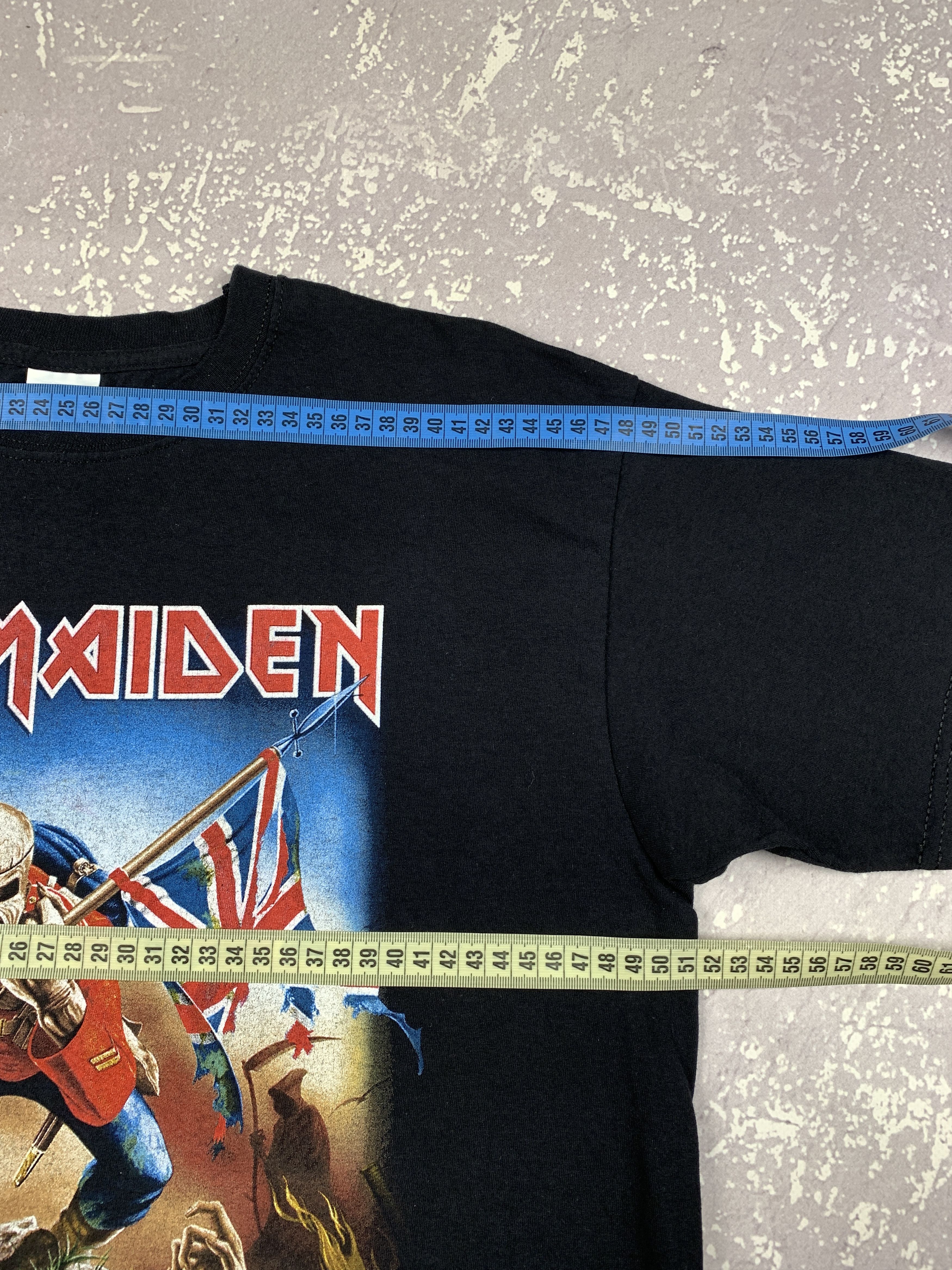 Band Tees × Iron Maiden × Vintage Vintage Iron Maiden The Trooper Metal Band T Shirt Size US M / EU 48-50 / 2 - 7 Thumbnail
