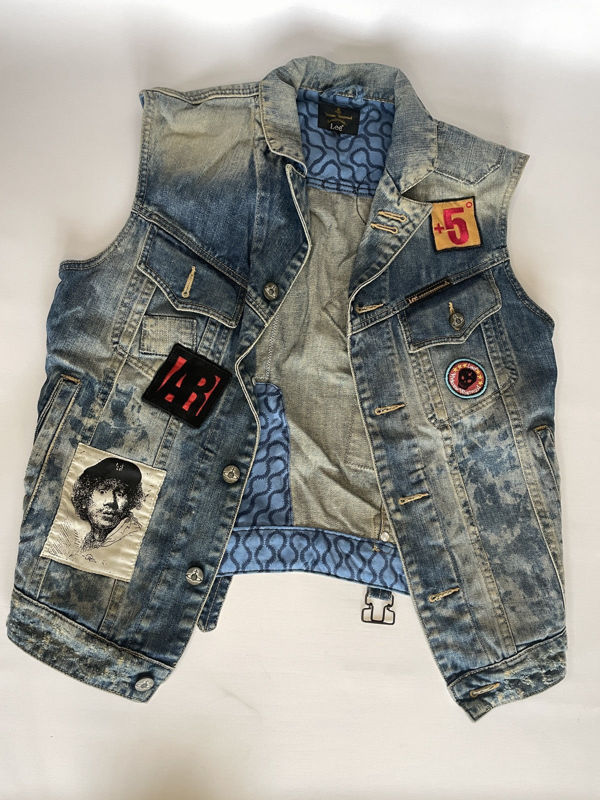 Lee × Vivienne Westwood Vivienne Westwood Anglomania x Lee Punk Denim Vest Size US S / EU 44-46 / 1 - 2 Thumbnail