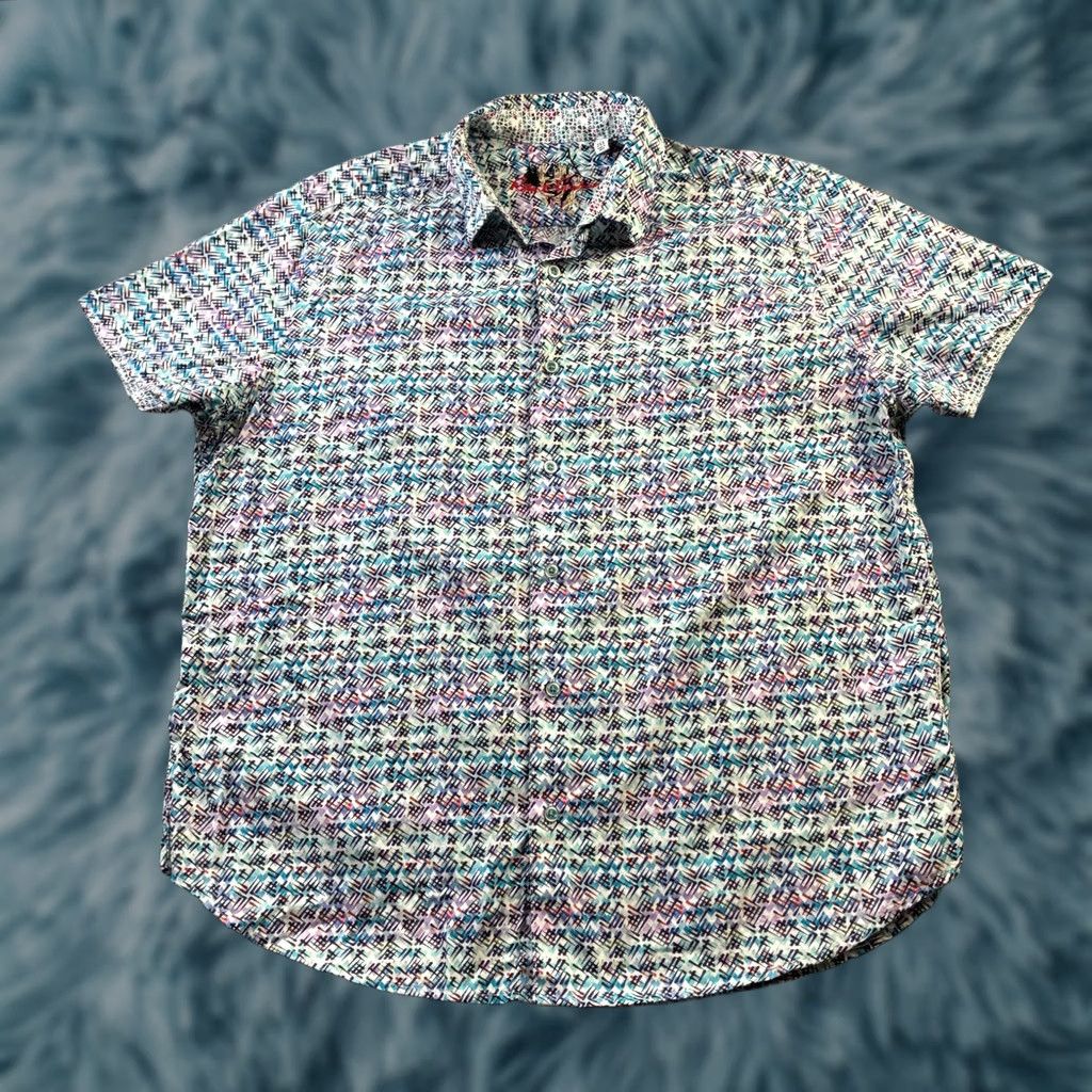 Robert Graham Robert Graham Shirt Mens 2XL XXL Blue Casual Button Up Flip Size US XXL / EU 58 / 5 - 1 Thumbnail