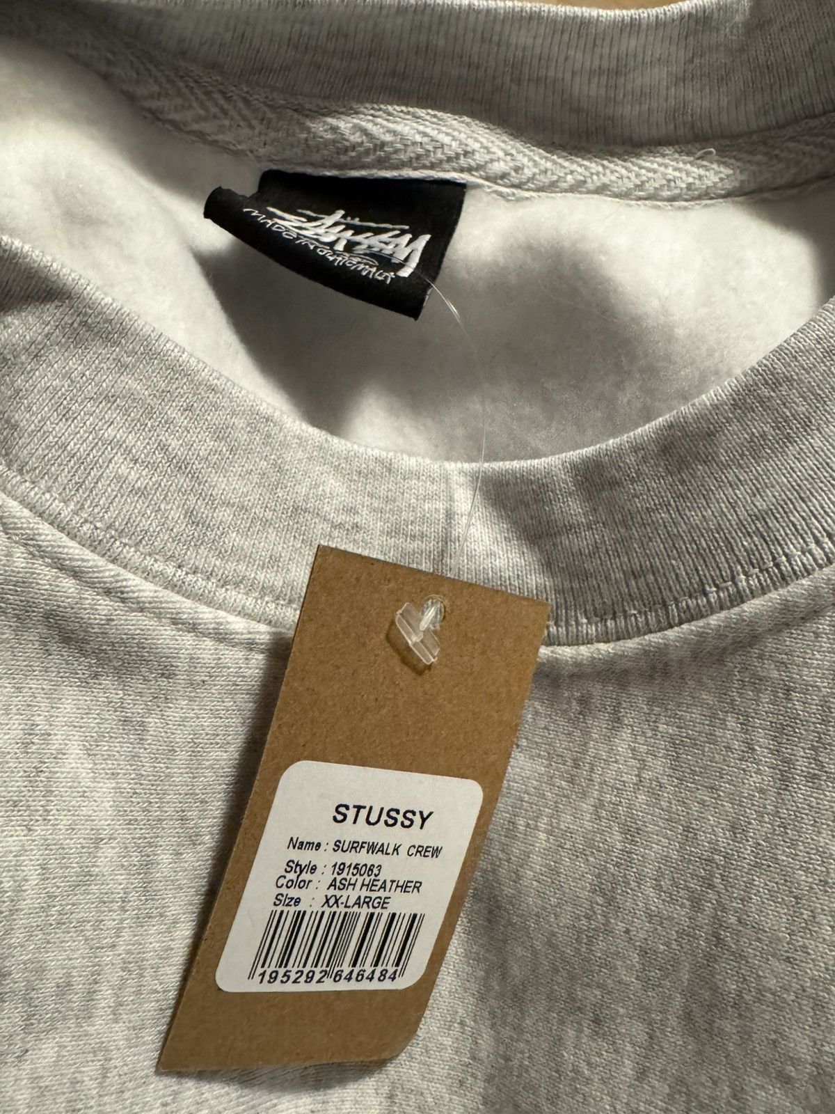 Stussy •NWT• STÜSSY Surf Walk Ash Heather Crewneck Sweater• • 2XL Size US XXL / EU 58 / 5 - 4 Thumbnail