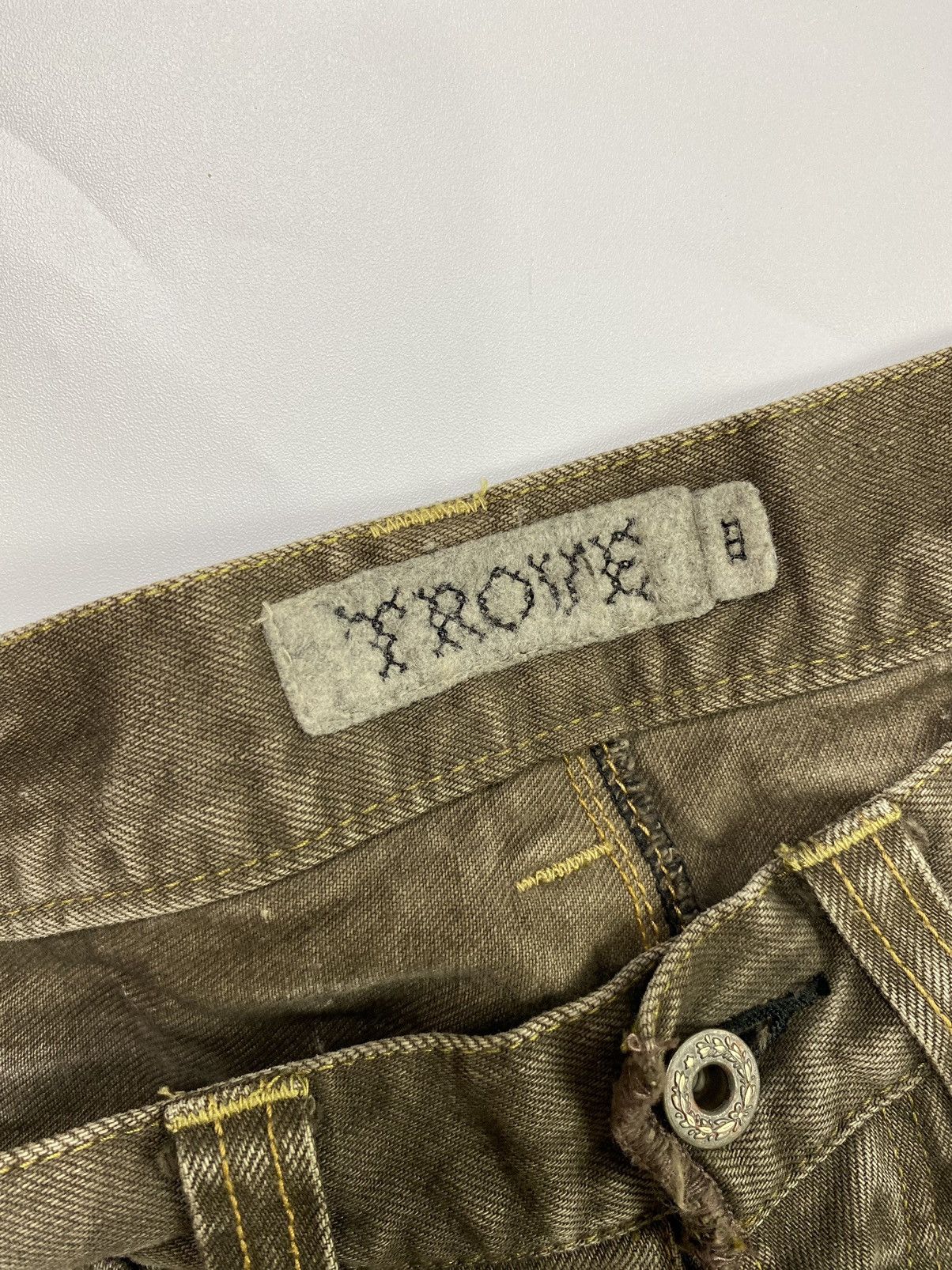 If Six Was Nine lace up trove distress jeans pant ifsixwasnine vkei style Size US 32 / EU 48 - 9 Thumbnail