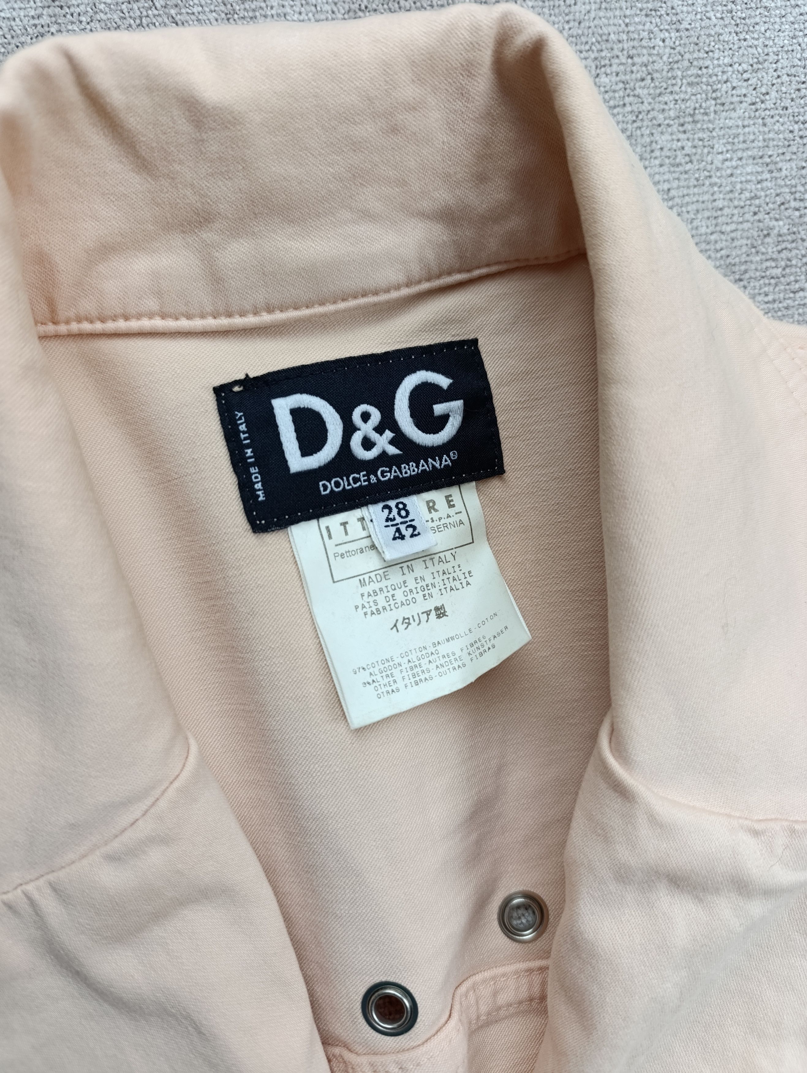 Dolce & Gabbana Vintage D&G Dolce & Gabbana Y2K Moto Biker Jacket Womens Size M / US 6-8 / IT 42-44 - 12 Thumbnail