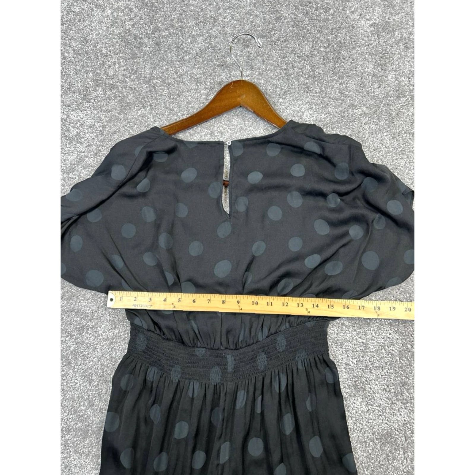 Madewell VINTAGE Madewell Jumpsuit Womens Medium Black Polka Dot Wide-Leg Casual 90s Dress Night Out Size 32" / US 10 / IT 46 - 7 Thumbnail