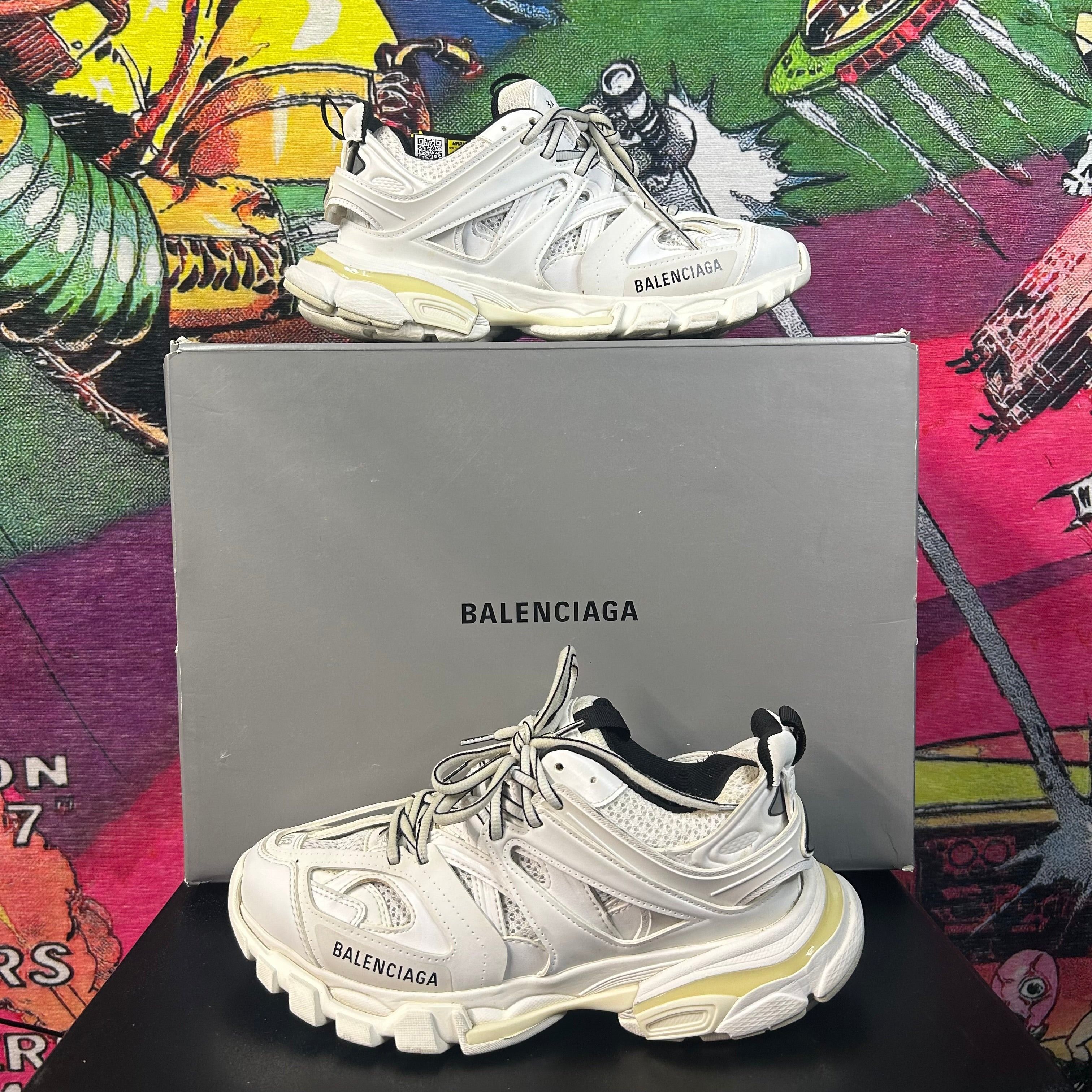 Balenciaga Balenciaga Track Runners White Black Size 38 / 5.5 Size US 5.5 / EU 38 - 1 Thumbnail