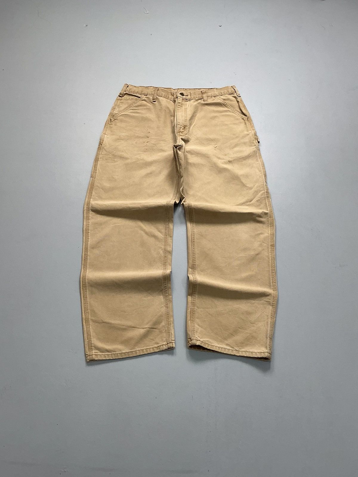 Carhartt Vintage Carhartt B11 BRN carpenter workwear denim Size US 36 / EU 52 - 1 Thumbnail