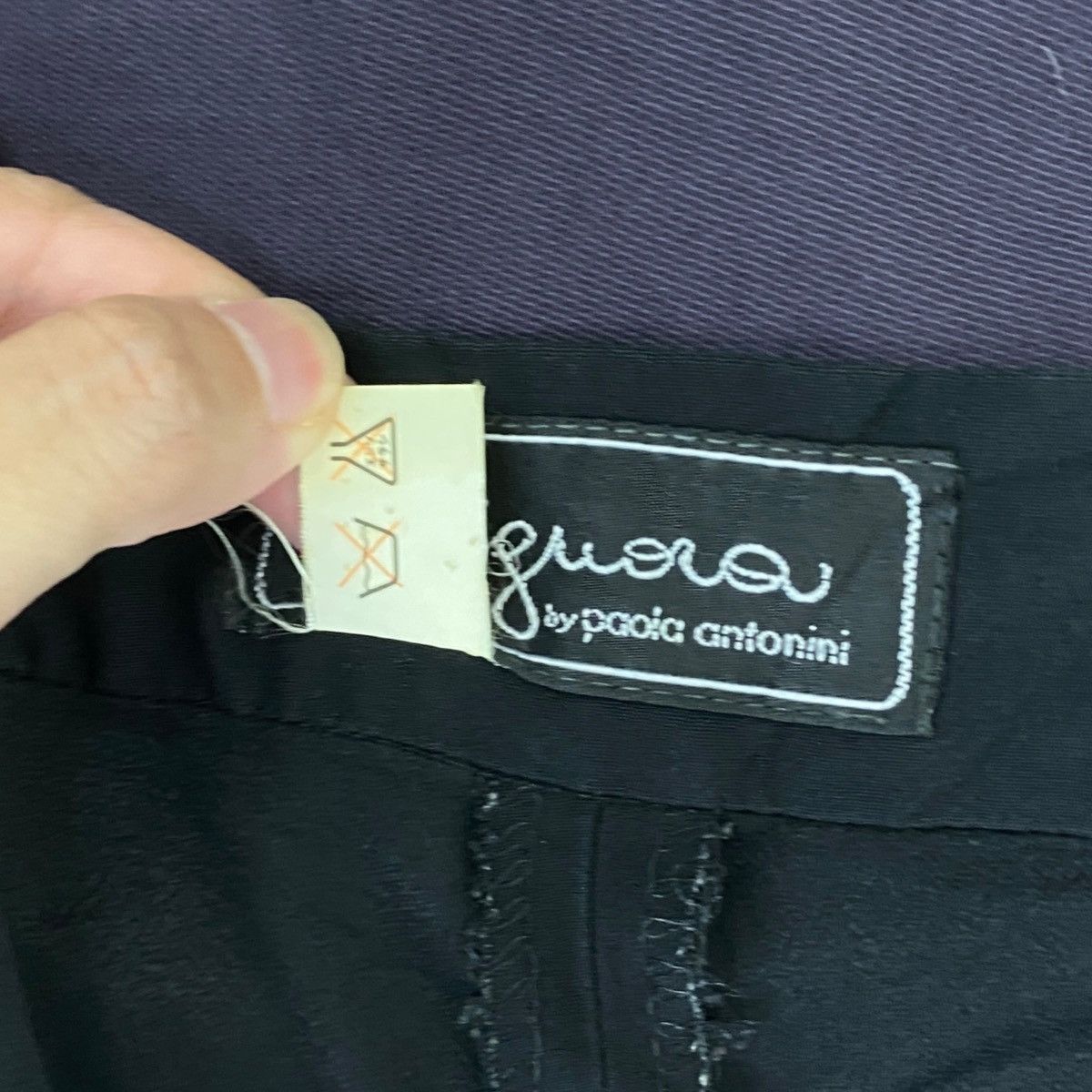 Vintage SIG.UORA By PAOLA ANTONINI Black Tapered Pants Women’s Size 34" / US 12 / IT 48 - 5 Thumbnail