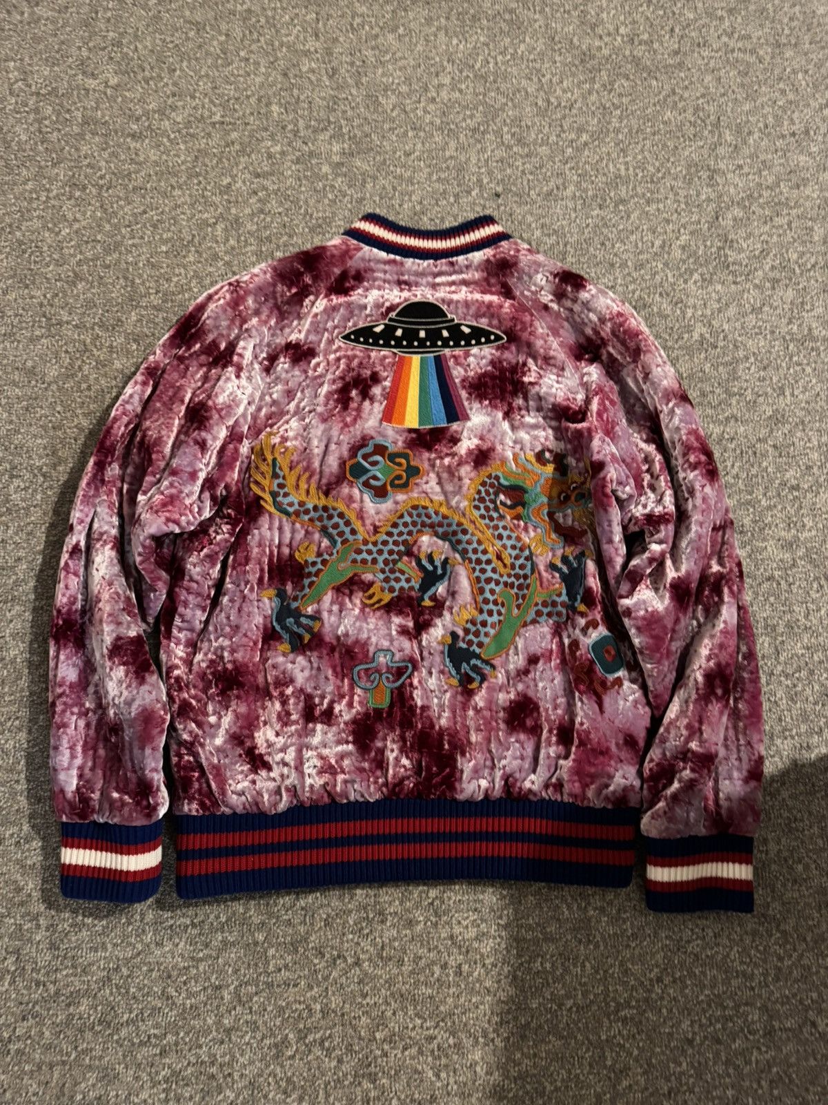 Gucci GUCCI - Velvet bomber jacket Size US M / EU 48-50 / 2 - 2 Thumbnail