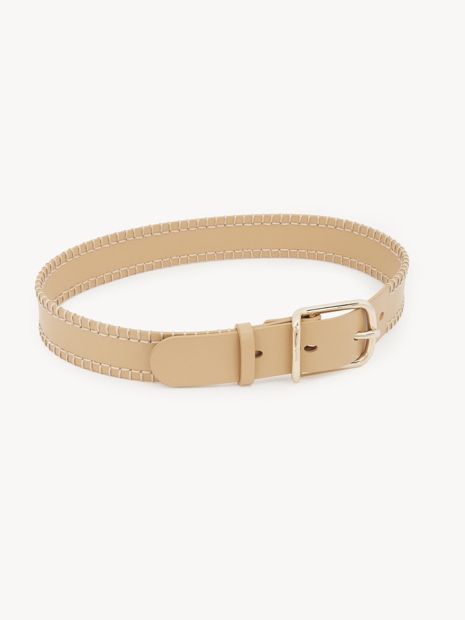 Chloe o1loc1c1024 Size: OS / Louela Belt in Milky/Brown Size ONE SIZE - 1 Thumbnail
