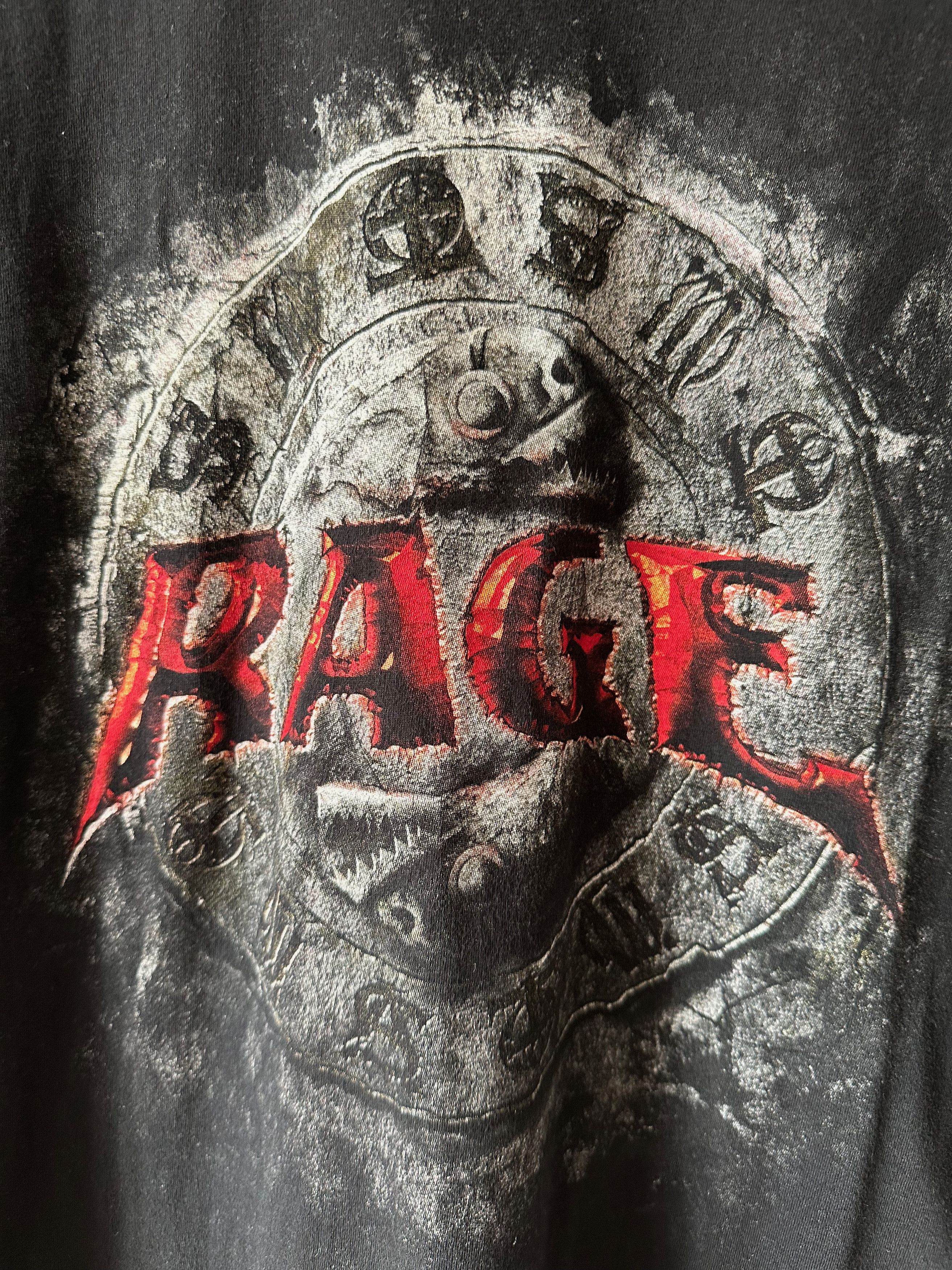 Vintage Vintage 2008 Rage - Carved in the Road Tour t shirt band Size US L / EU 52-54 / 3 - 3 Thumbnail