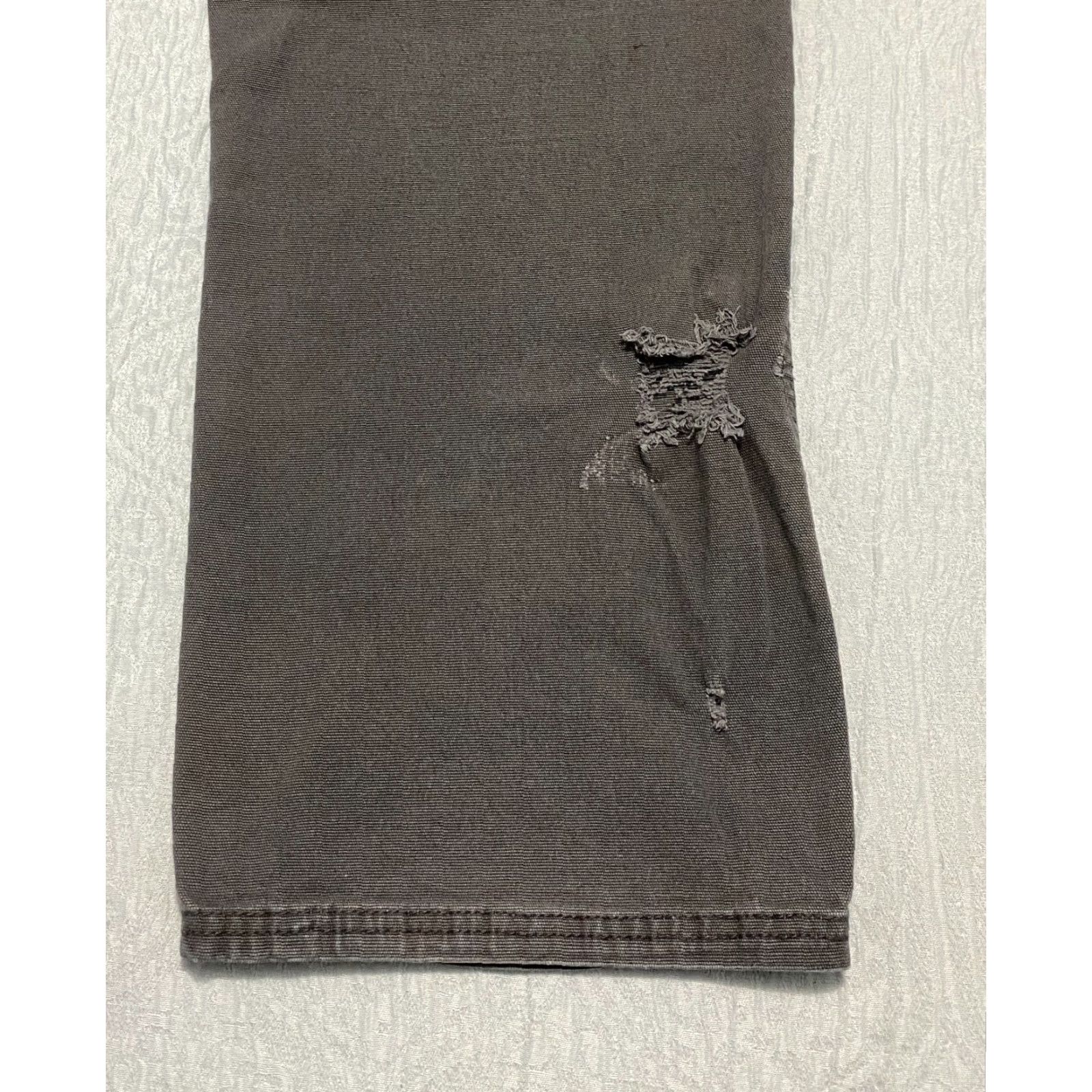 Weatherproof Weatherproof Pants Mens Casual 38 Gray Relaxed Canvas Stretch Cargo Front Zipper Pockets 34 Inseam 100% Cotton Spandex Straight Vintage Size US 38 / EU 54 - 6 Thumbnail