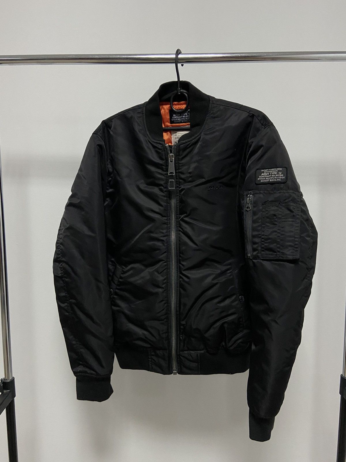 Schott × Vintage Schott Ma 1 Army Bomber Jacket Vintage Small Logo Size US M / EU 48-50 / 2 - 1 Thumbnail