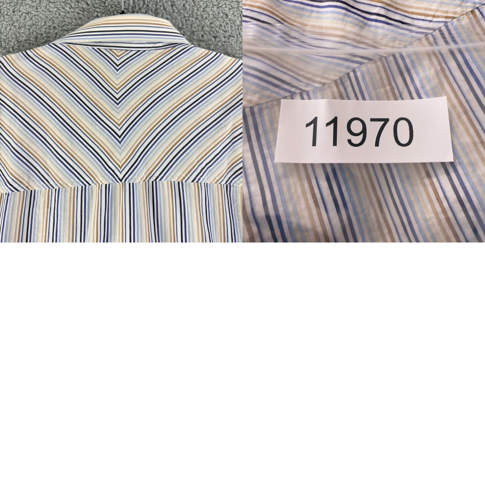 Vintage Marithe Francois Girbaud Button-Up Shirt Mens XXL Blue Stripe LS Size US XXL / EU 58 / 5 - 9 Thumbnail