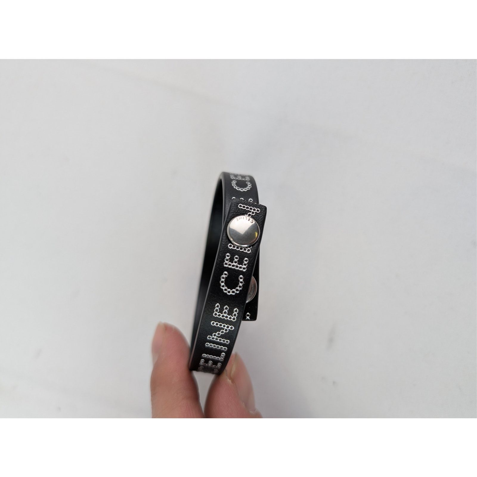 Celine o1rshd1 Size: OS / Monochroms Studs Bracelet in Calfskin Size ONE SIZE - 6 Thumbnail