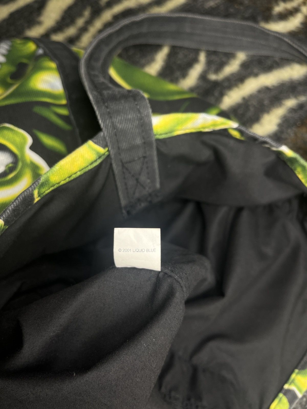 Liquid Blue × Supreme Supreme Skull Pile Denim Tote SS18 Size ONE SIZE - 6 Thumbnail