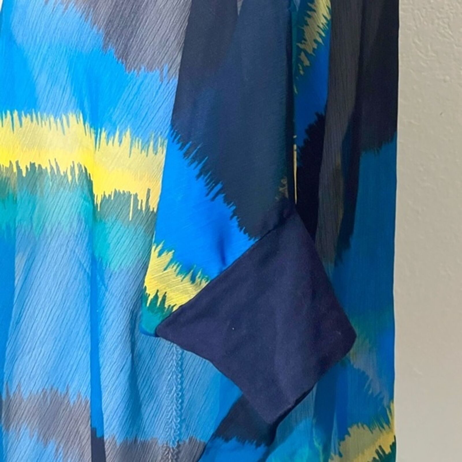 Express Express Blouse Women S Blue Sheer Top Work Business Casual Size S / US 4 / IT 40 - 5 Thumbnail