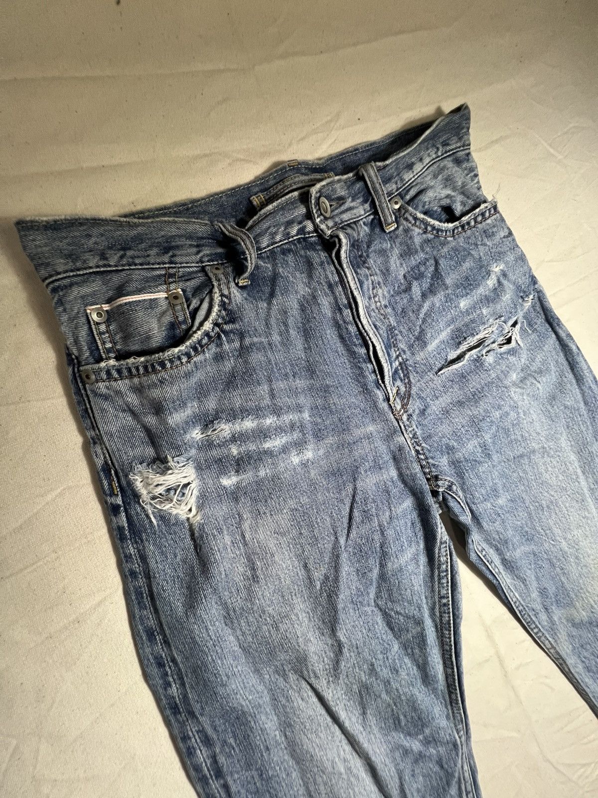 GOA Vintage Goa Selvedge Distressed Denim Size US 31 - 3 Thumbnail