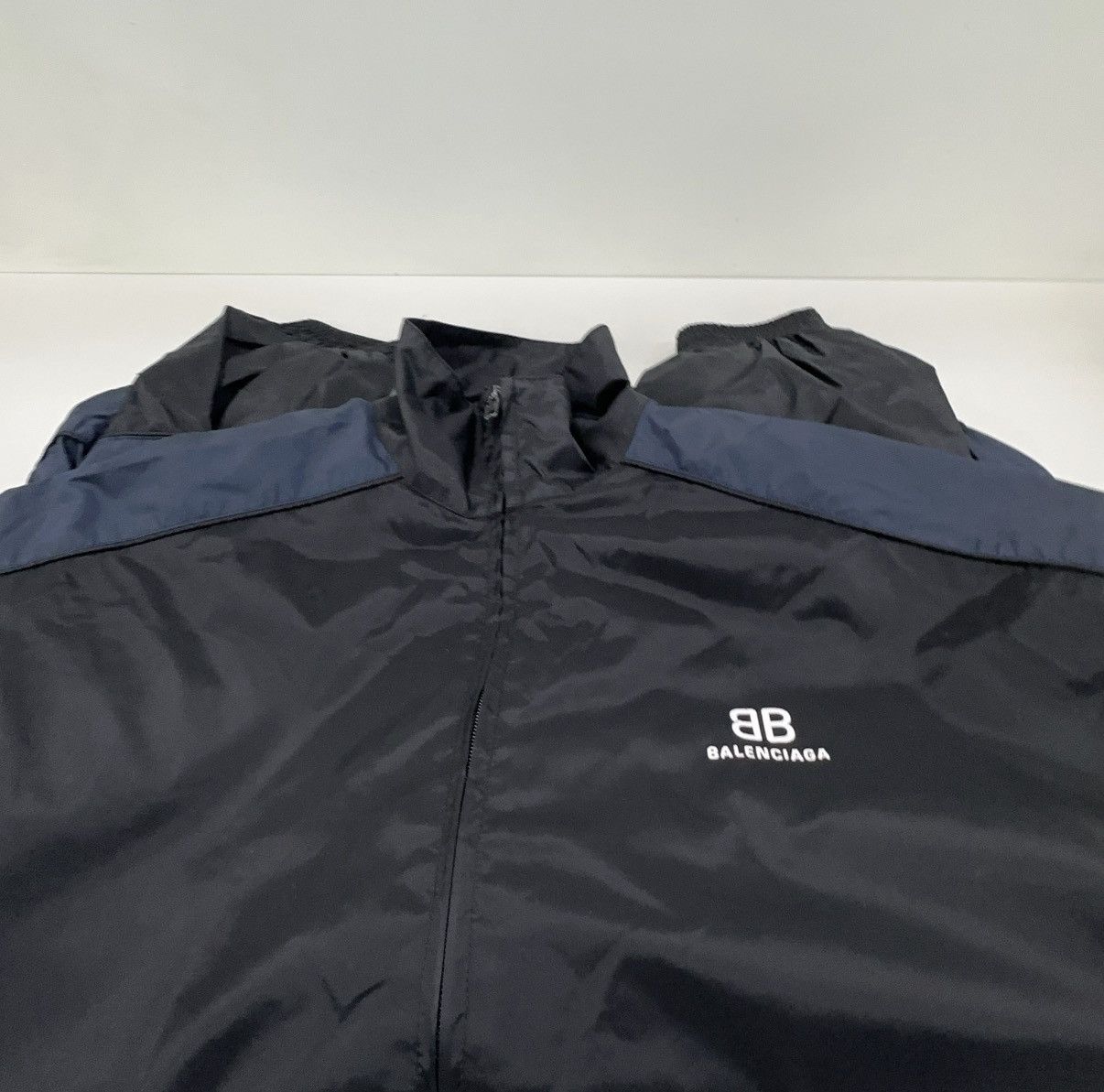 Balenciaga Balenciaga BB Patchwork Nylon Full-Zip Windbreaker Size US S / EU 44-46 / 1 - 6 Thumbnail