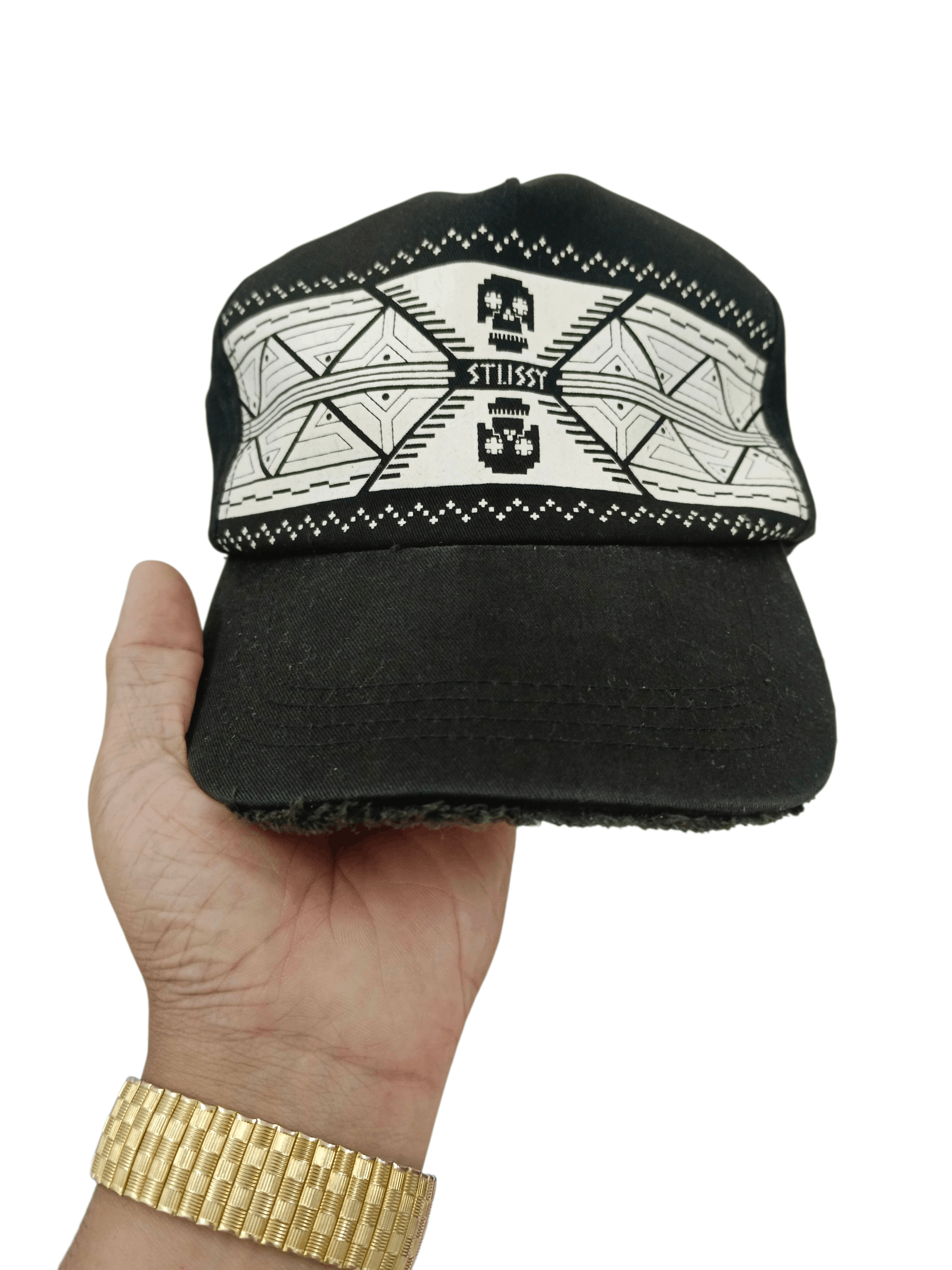 Stussy Vintage Stussy Skull Aztec Tribal Geometric Graphic Size ONE SIZE - 1 Thumbnail