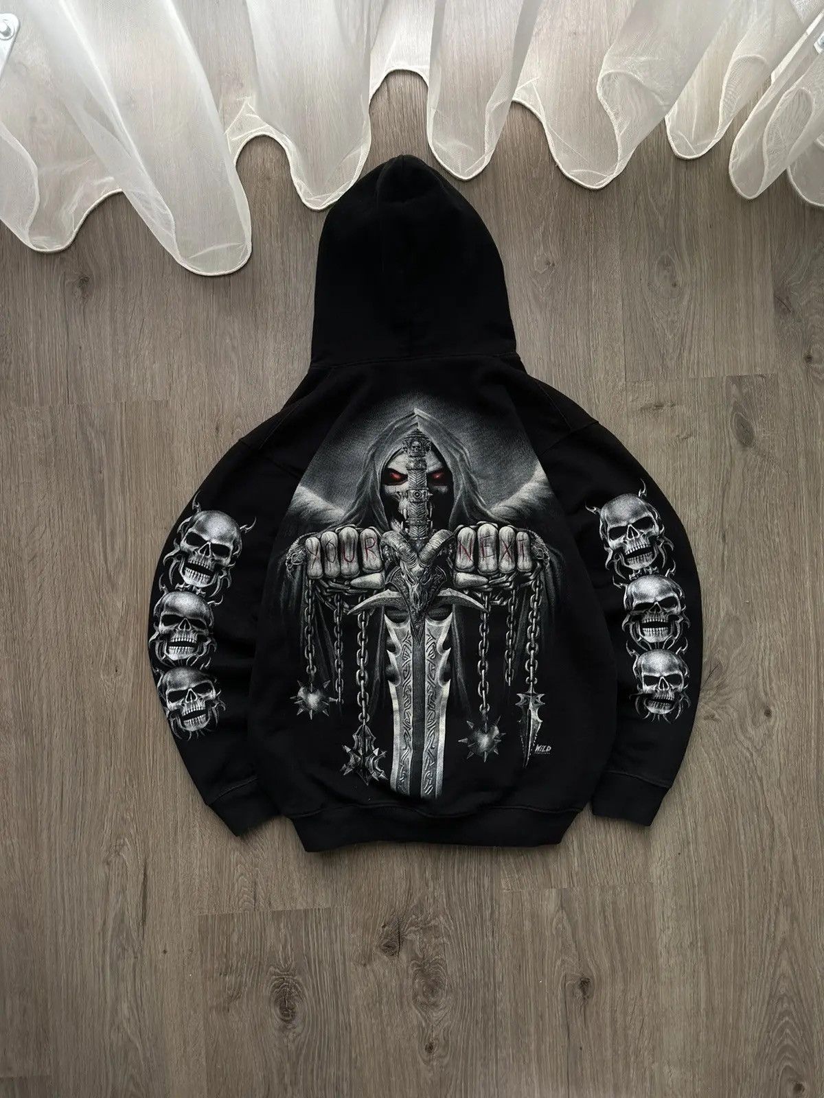 Christian Audigier × Ed Hardy × Vintage Vintage Ed Hardy Christian Audigier Style Hoodie Size US M / EU 48-50 / 2 - 1 Thumbnail