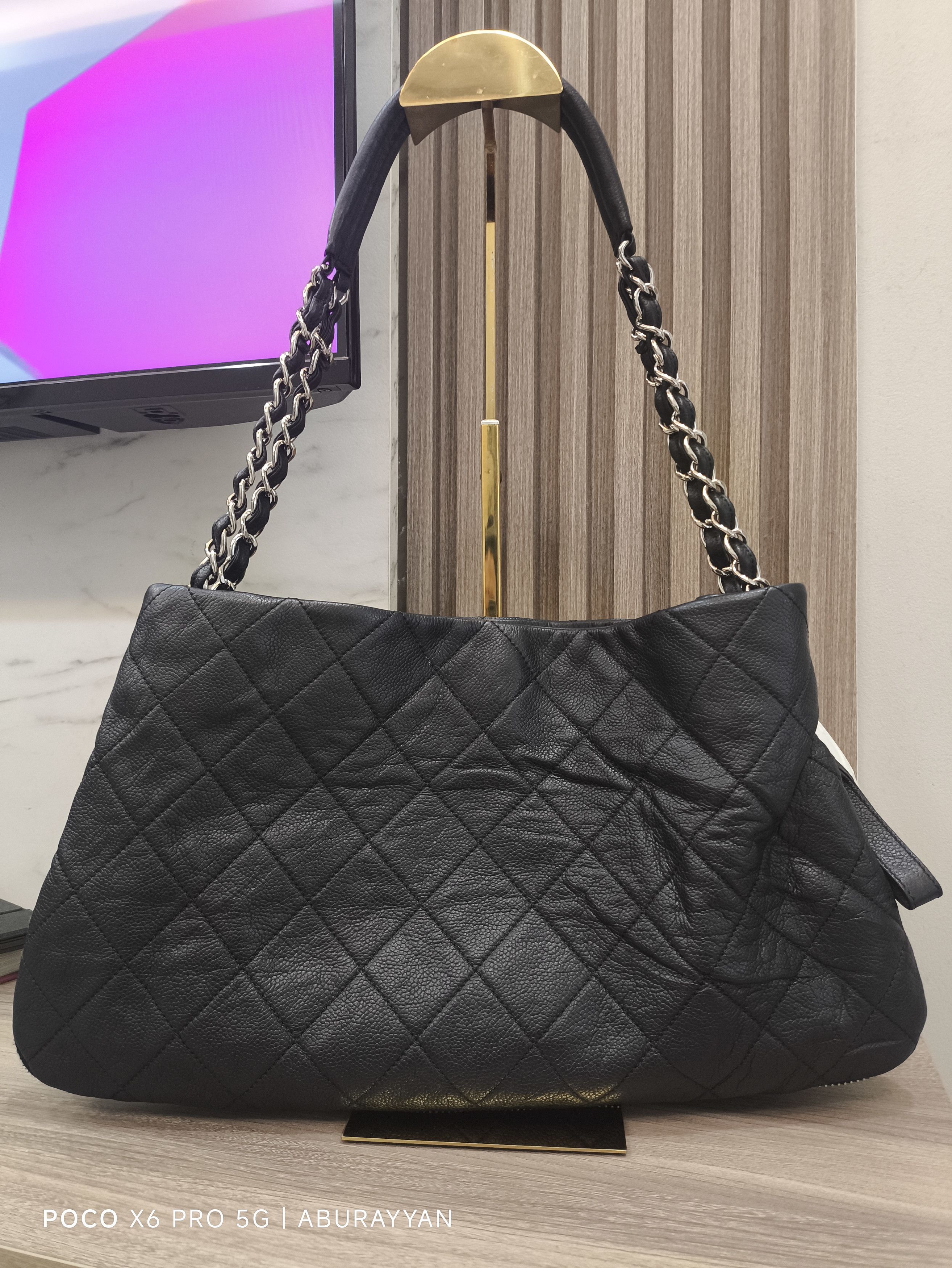 Chanel Chanel Black Caviar Expandable Timeless Shoulder Hobo Bag Size ONE SIZE - 2 Thumbnail