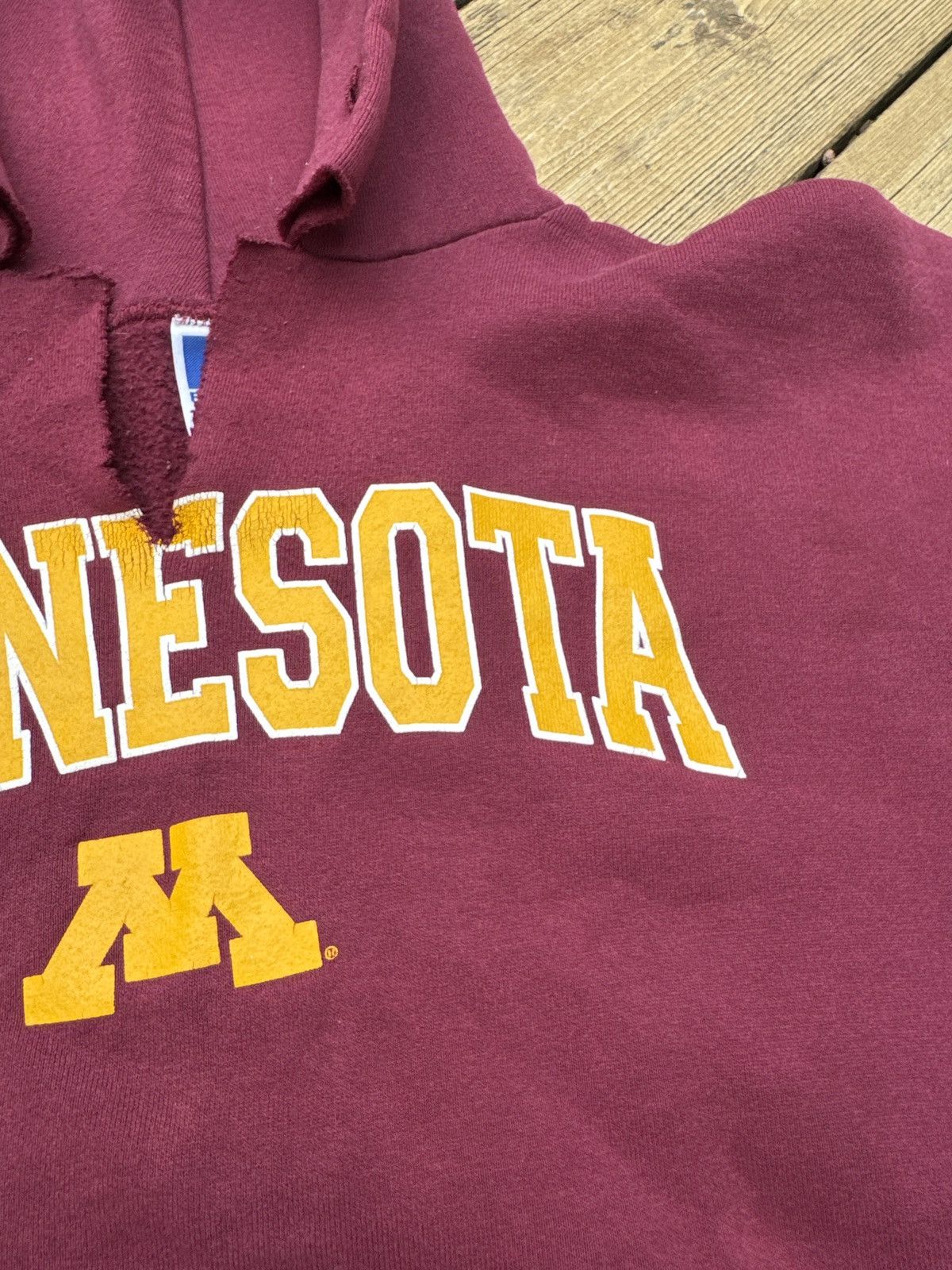Russell Athletic Vintage 90s Russell Athletic Minnesota Gophers Hoodie XL Size US XL / EU 56 / 4 - 6 Thumbnail
