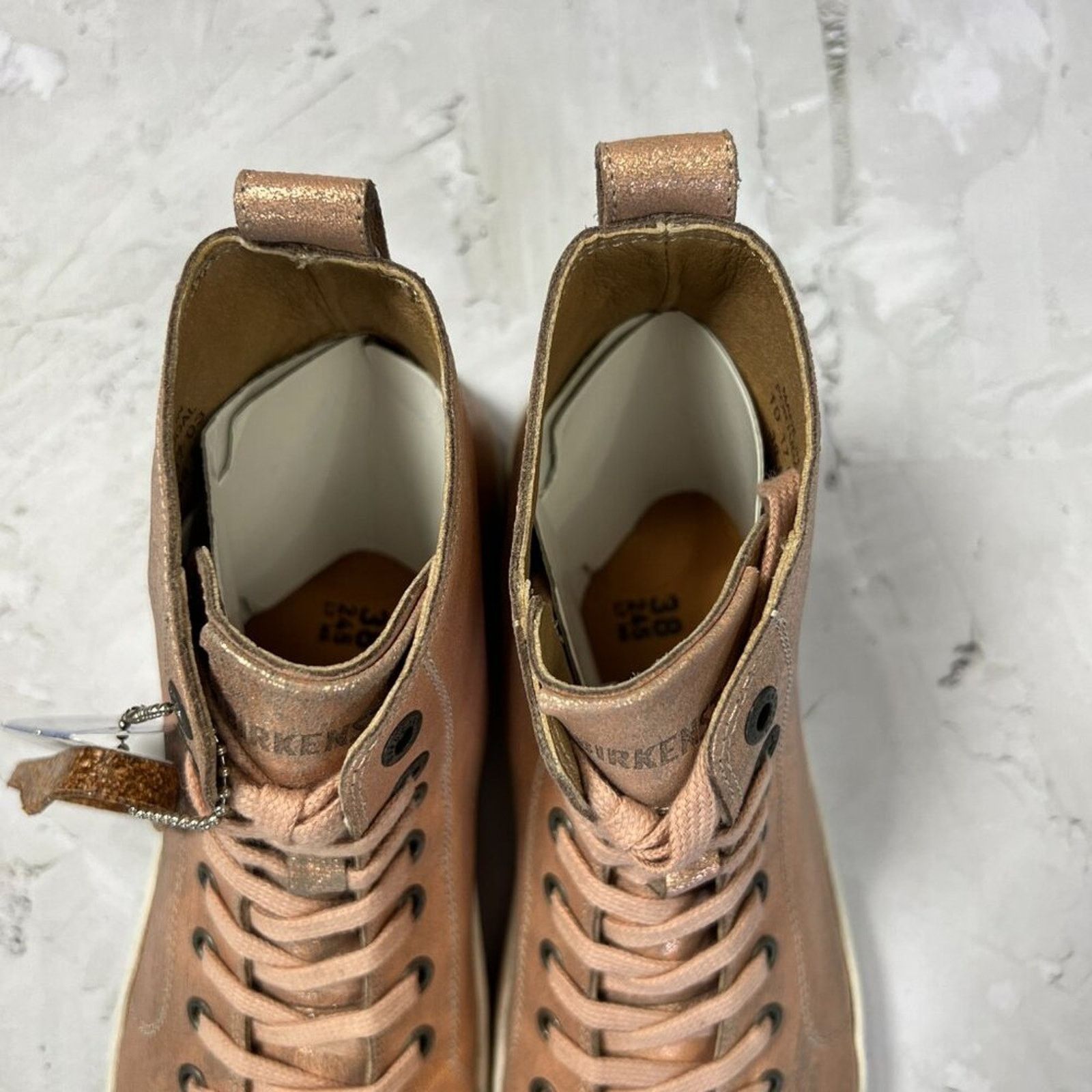 Birkenstock Birkenstock Bartlett Metallic Rose Leather High Top NEW Size US 7 / IT 37 - 5 Thumbnail