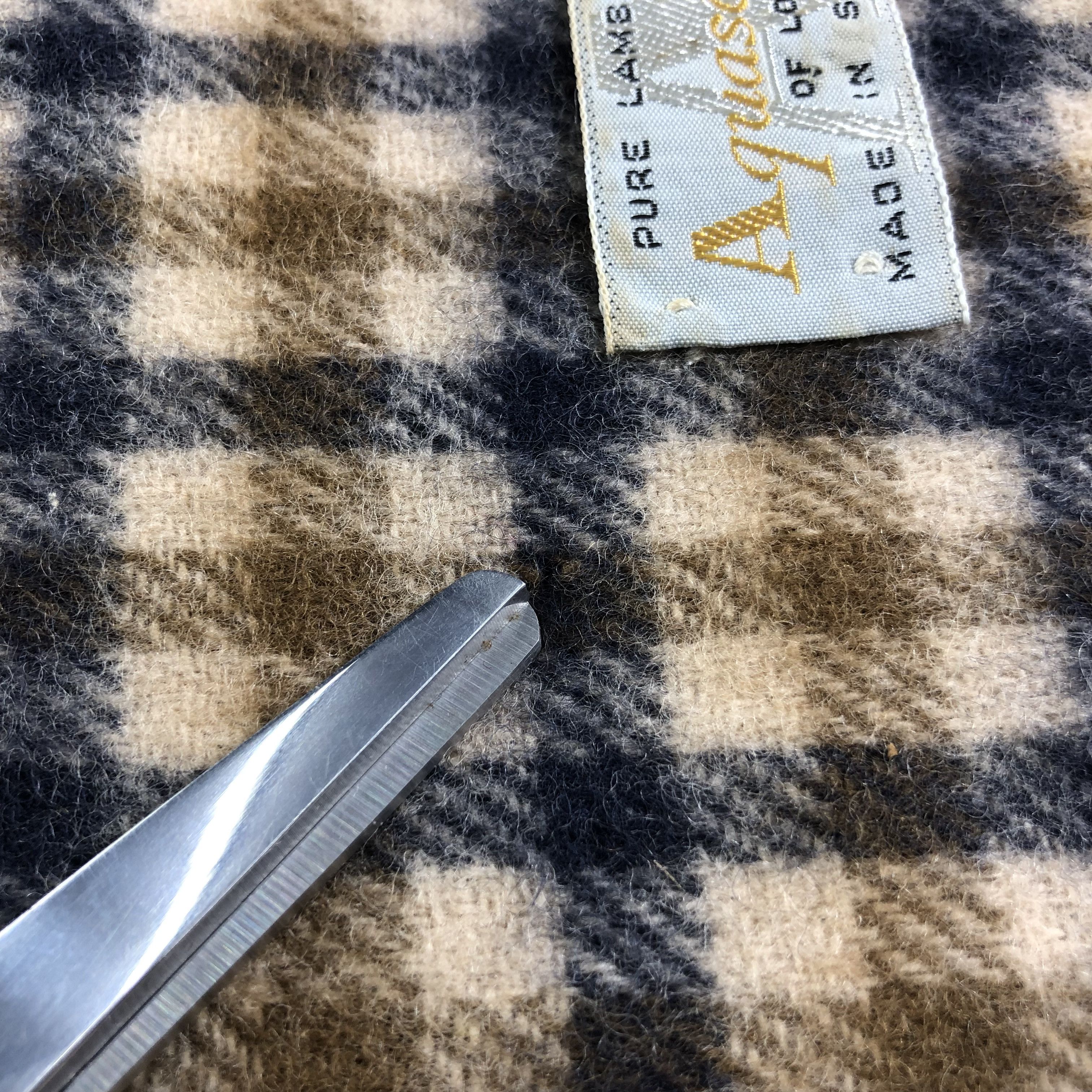Aquascutum Aquascutum Gingham Wool Scarf Muffler V1452 Size ONE SIZE - 5 Thumbnail