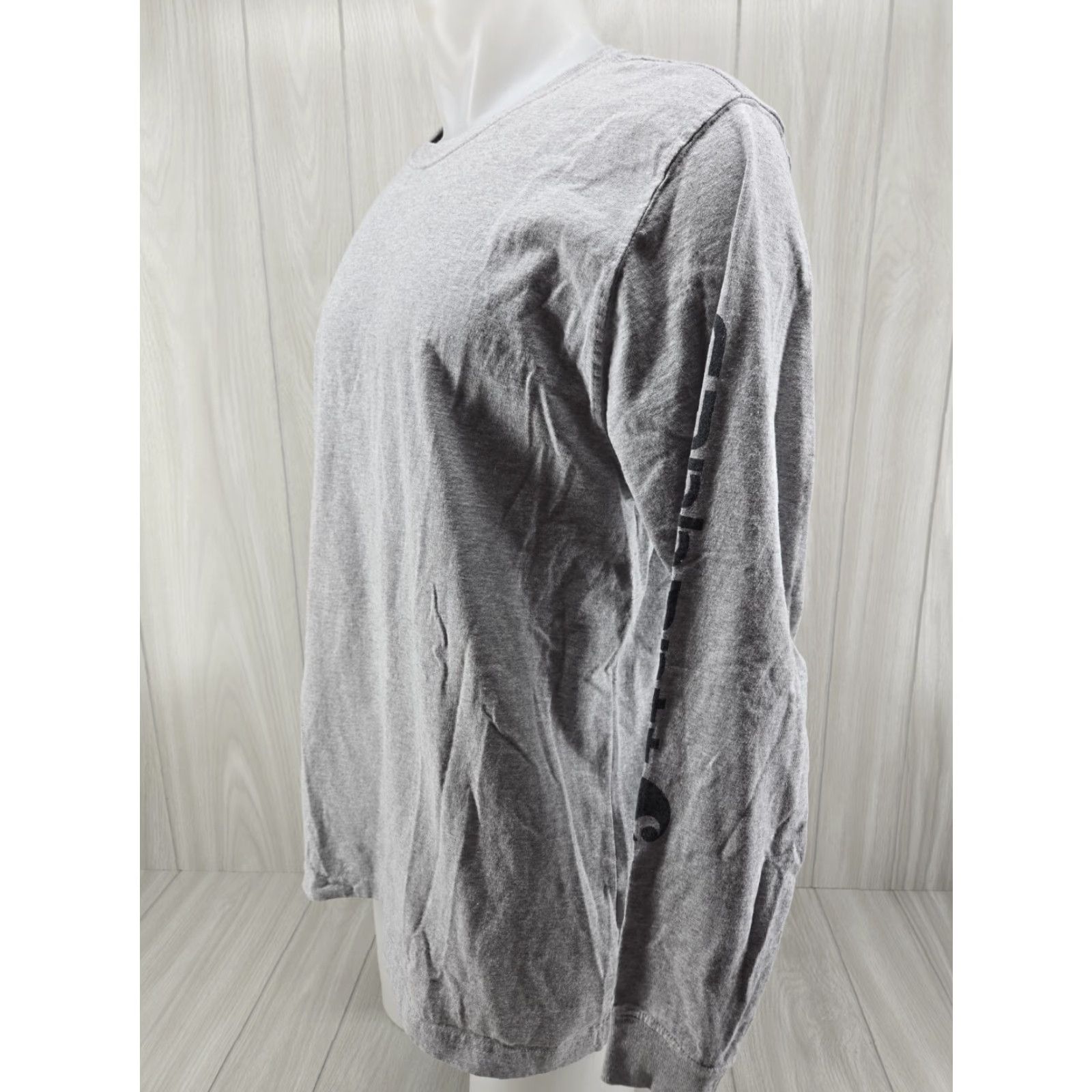 Carhartt VINTAGE Carhartt Mens Large Gray Original Fit Long Sleeve Shirt Size US L / EU 52-54 / 3 - 2 Thumbnail