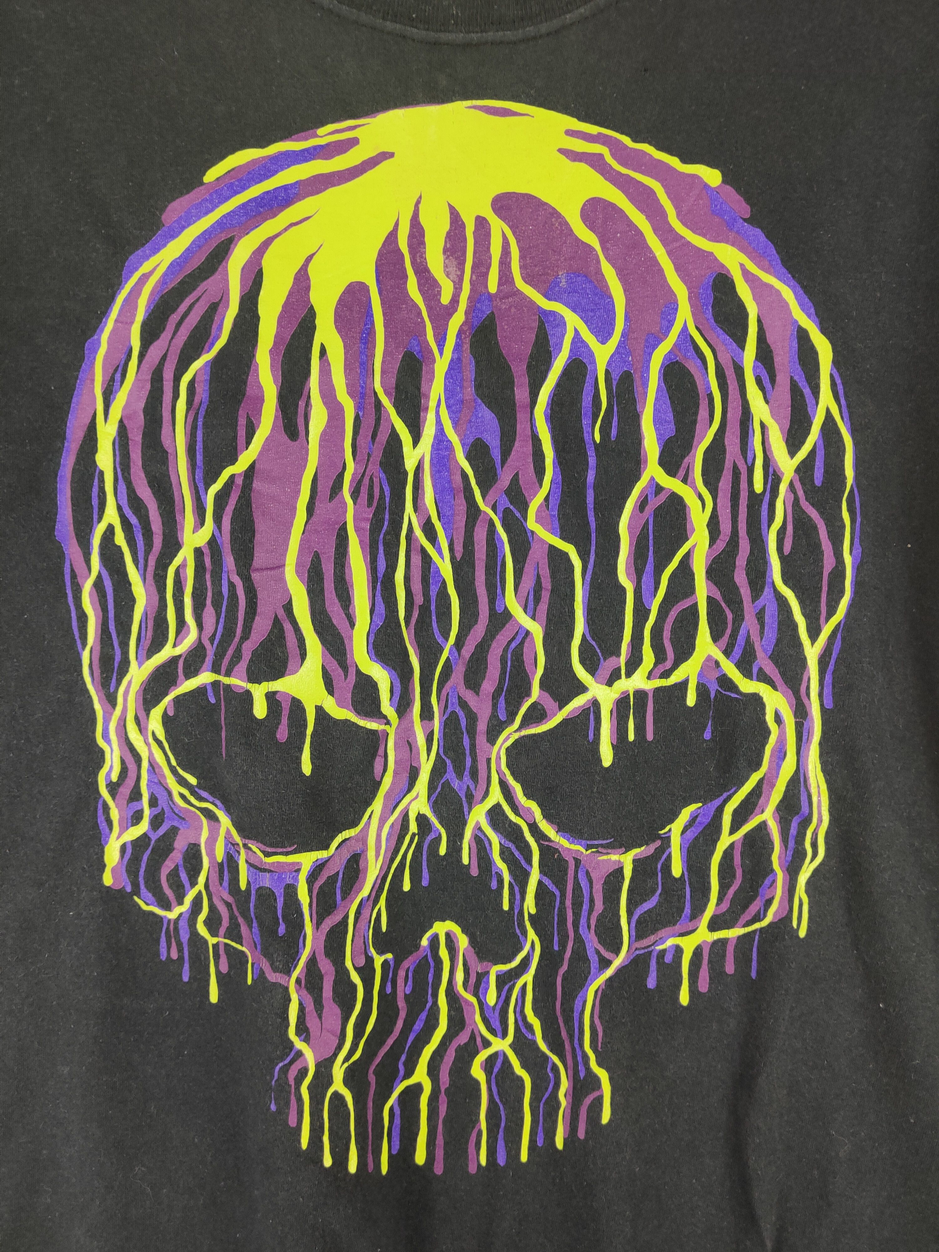 Scully DL Skull rainbow Black Short Sleeve T-shirt #2548 Size US L / EU 52-54 / 3 - 3 Thumbnail