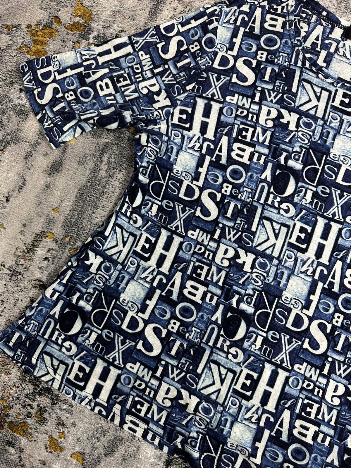 Japanese Brand CRAZY ECOLE ALL OVER PRINTED LETTER LGB STYLE Size M / US 6-8 / IT 42-44 - 3 Thumbnail