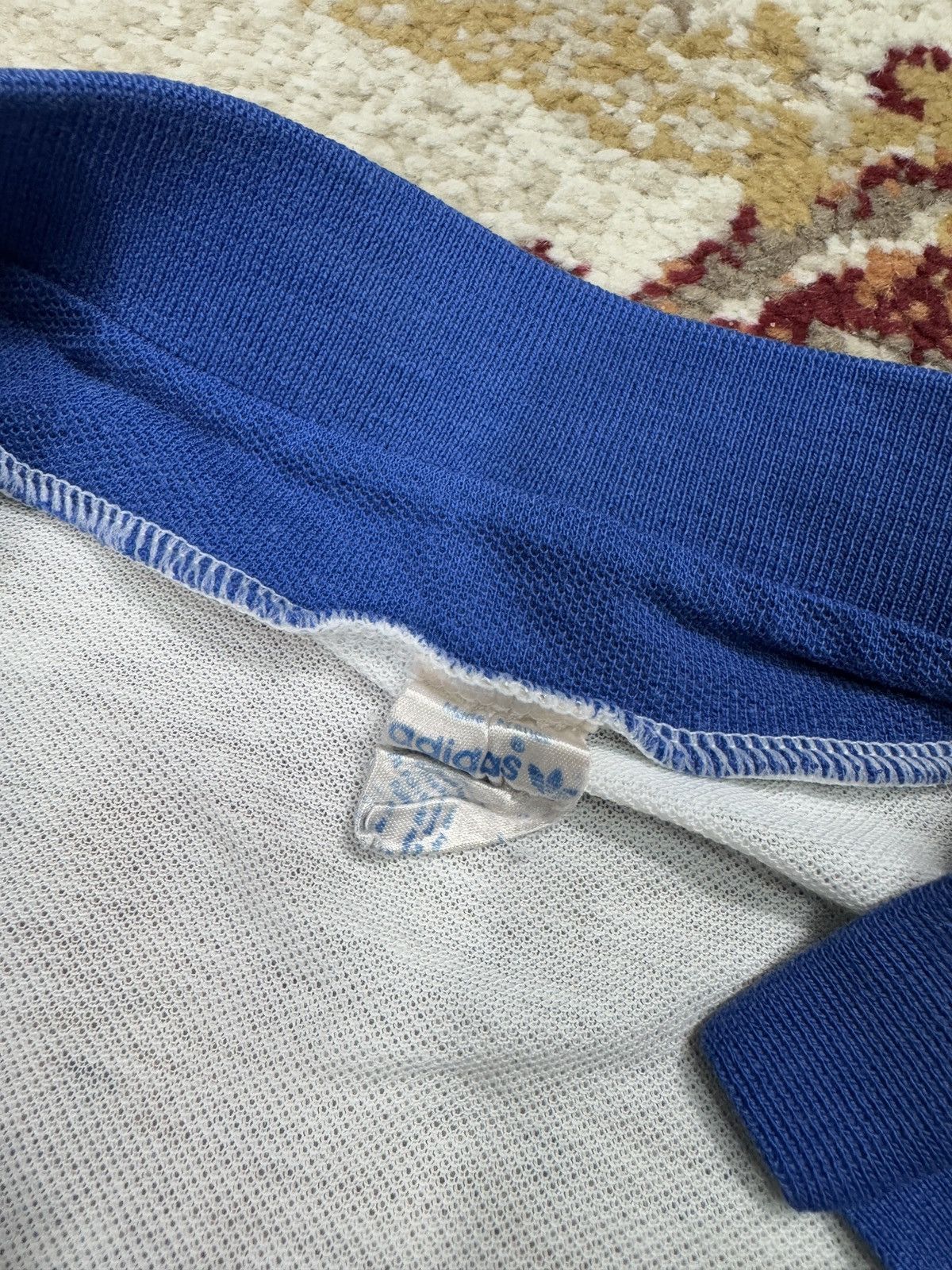 Adidas ᶠᵃⁿᶜʸᵍᵘʸ 1980s Adidas French Tee T-shirt Vintage Balenciaga Size US M / EU 48-50 / 2 - 3 Thumbnail
