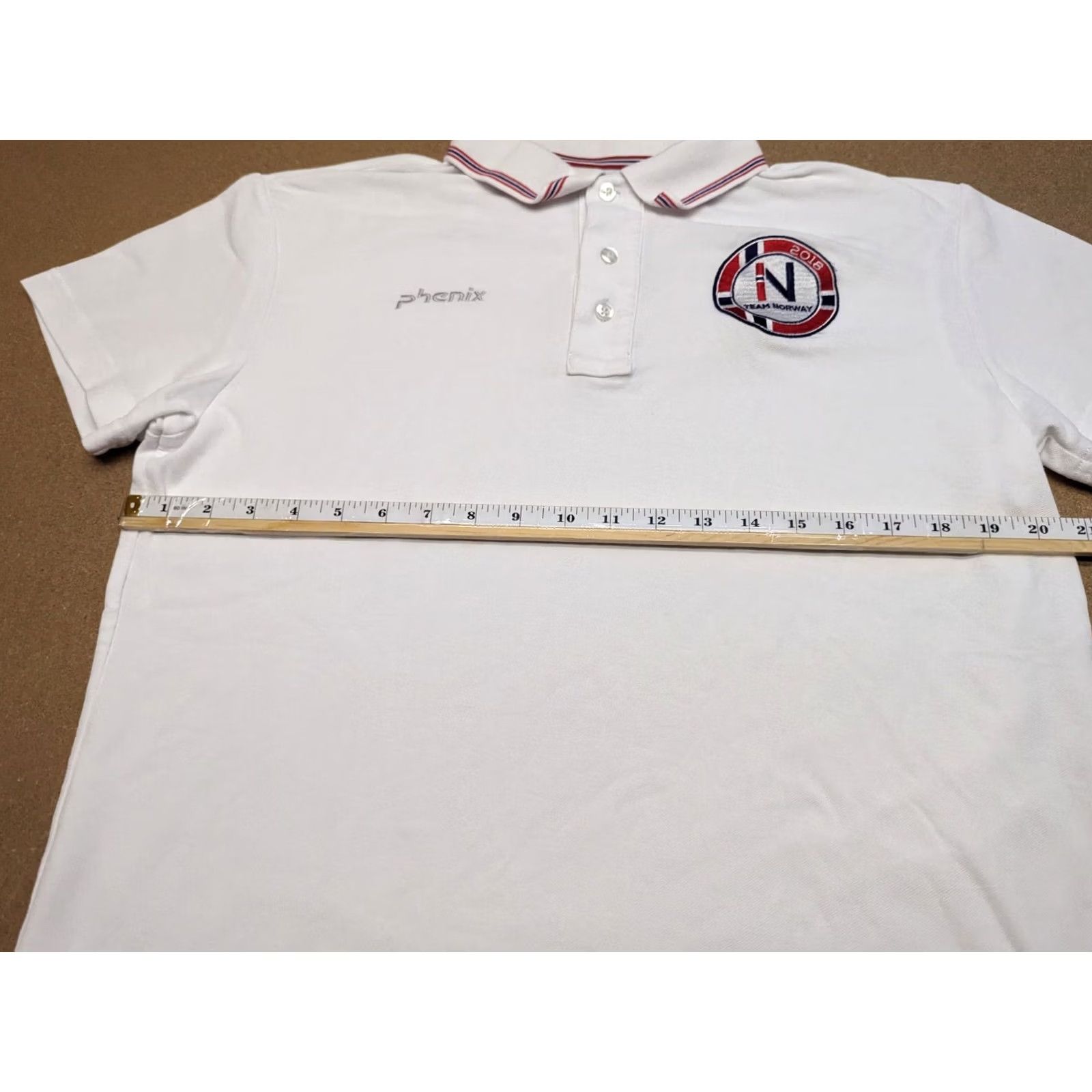 Vintage Phenix Norway Team 2018 Mens Polo Shirt Size L White Large Pique Shirt Mens Size US L / EU 52-54 / 3 - 5 Thumbnail