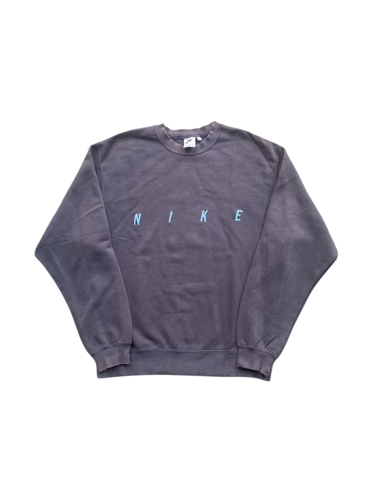 Japanese Brand × Nike × Vintage 90s Vintage Distressed Nike Spellout Logo Sweatshirt Size US XL / EU 56 / 4 - 1 Thumbnail